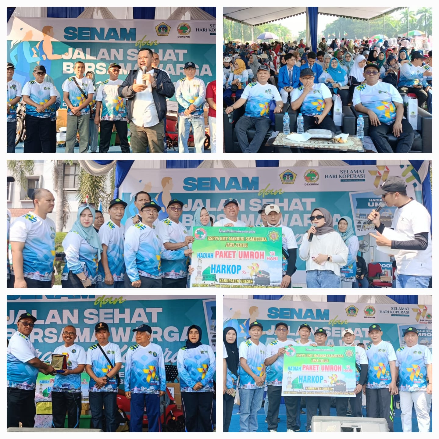  Ketua (Bpk.H.Mahfud,S.Pd) dan General Manager (Bpk.H.M.Ayubi Chozin) KSPPS BMT Mandiri Sejahtera Karangcangkring Jawa Timur menyerahkan Hadiah Utama 1 Paket Umroh 12 Hari dari KSPPS BMT Mandiri Sejahtera Karangcangkring Jawa Timur Insyaallah pemberangkat