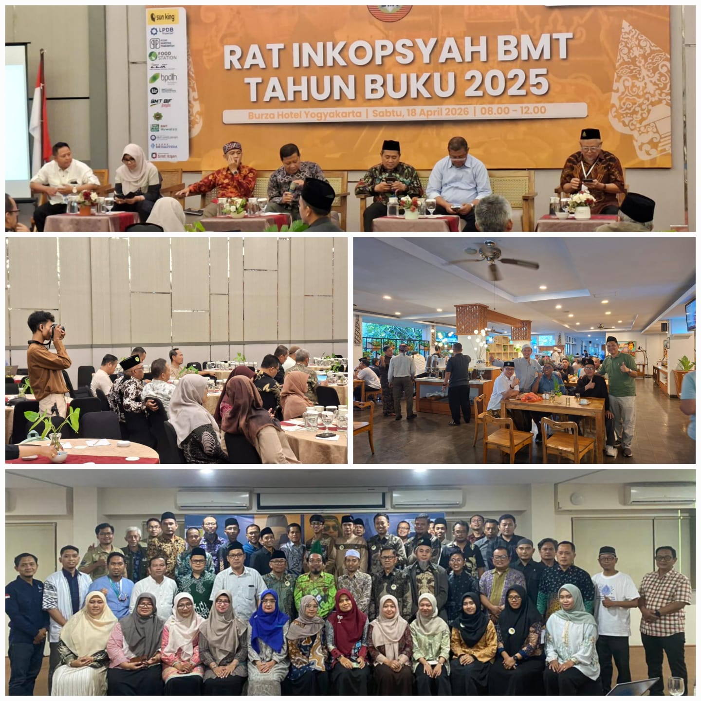 General Manager KSPPS BMT Mandiri Sejahtera Jawa Timur (Bp.H.M.Ayubi Chozin) dalam acara Rapat Anggota Tahunan (RAT) INKOPSYAH BMT Tahun Buku 2025 di Burza Hotel Yogyakarta. Sabtu, 18 April 2026