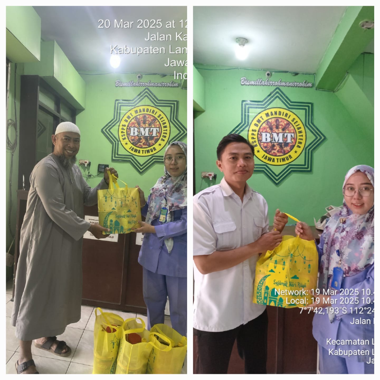  Penyerahan Parcel Lebaran untuk Guru TPQ wilayah Kantor Cab Sidoharjo