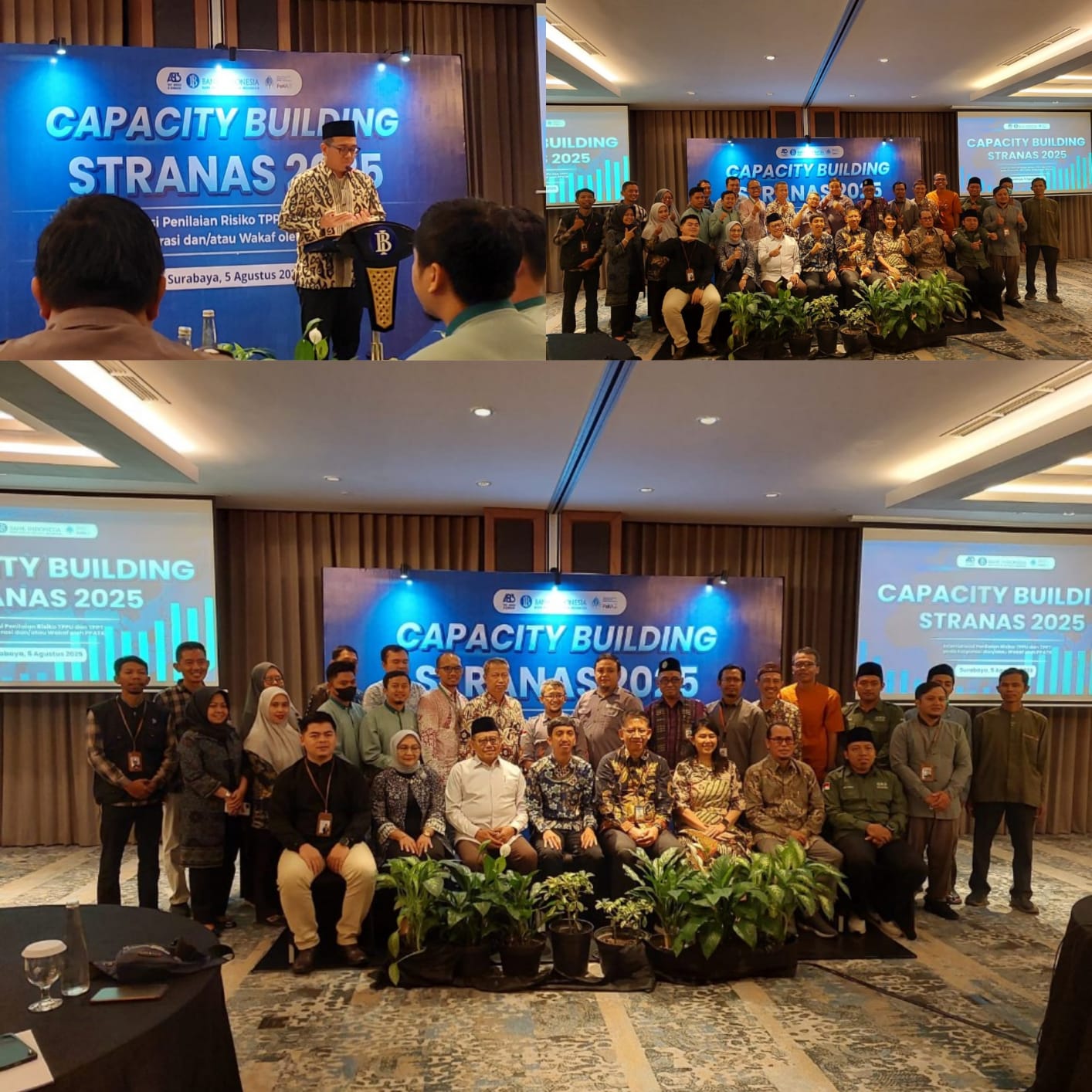 General Manager KSPPS BMT Mandiri Sejahtera Jawa Timur ( Bp.H.M. Ayubi Chozin) dalam acara Capacity Building Stranas 2025 di Meeting Room Hotel Double Tree ( Jl. Tunjungan No.12 Genteng Surabaya) . Selasa, 05 Agustus 2025.