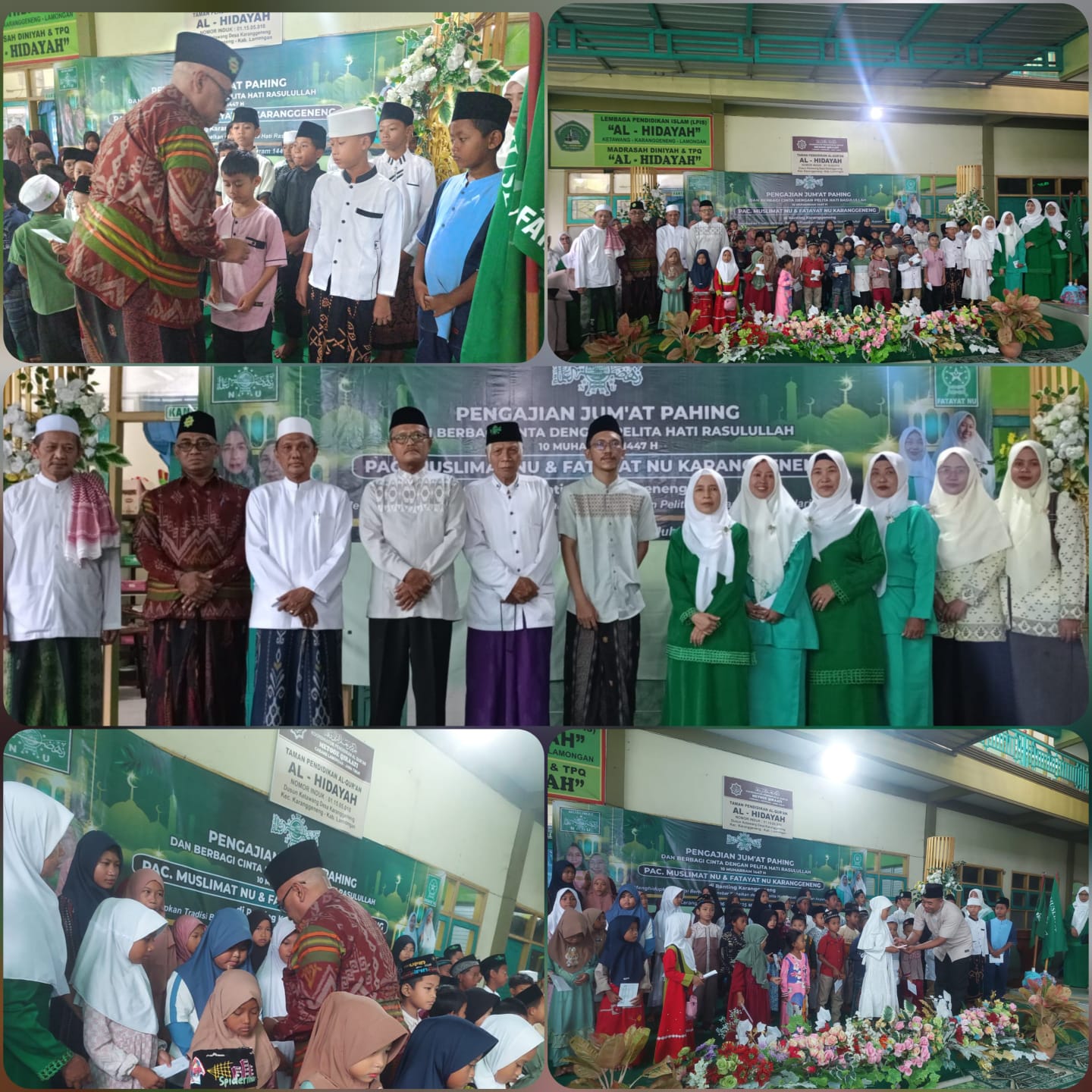 General Manager KSPPS BMT Mandiri Sejahtera Jawa Timur (Bp.H.M.Ayubi Chozin)* menyerahkan *Dana Santunan kepada 100 Anak Yatim Piatu* dan *Hadiah 1 Paket Umroh* untuk Undangan dalam acara *Peresmian Renovasi Gedung UGD* dan *Launching Layanan UGD 24 Jam* 
