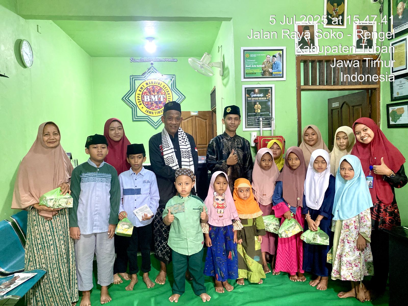 Kegiatan santunan 10 Muharram KSPPS BMT MANDIRI  SEJAHTERA KANTOR CABANG RANGEL