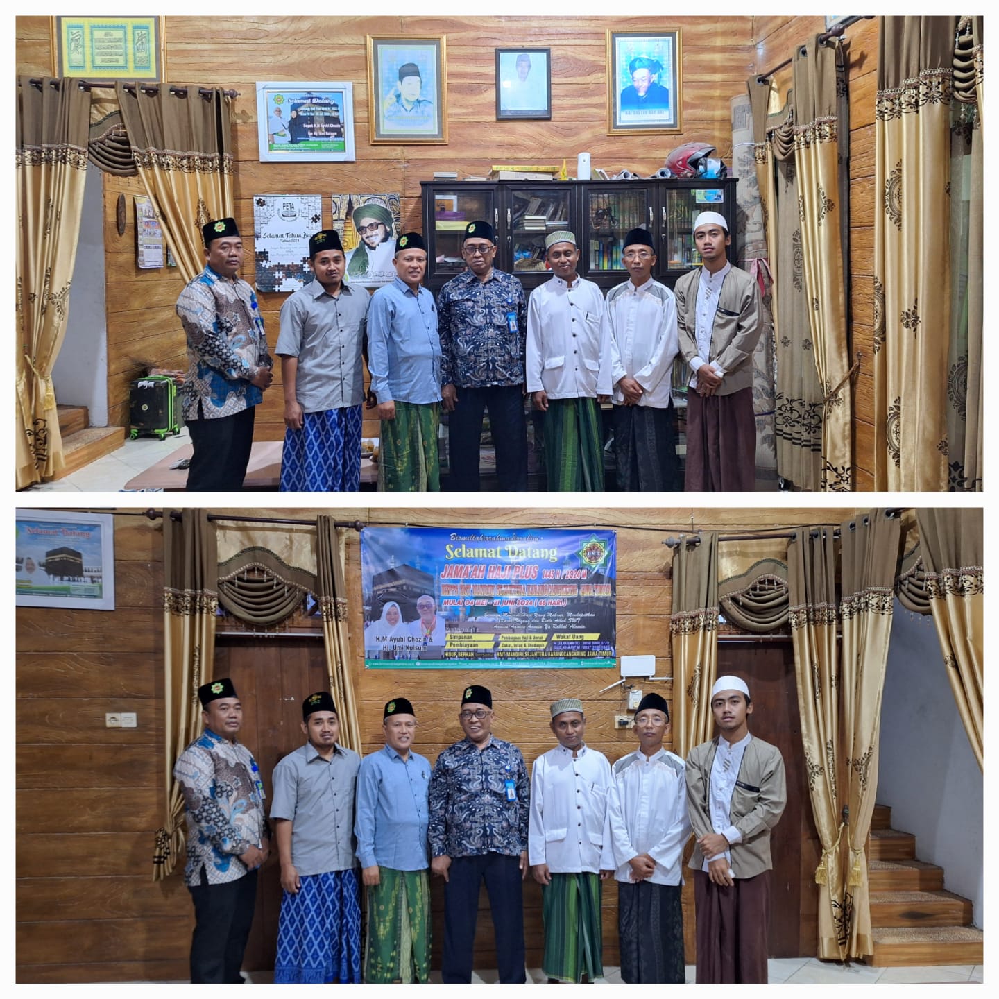 General Manager KSPPS BMT Mandiri Sejahtera Jawa Timur (Bp.H.M.Ayubi Chozin) saat menerima tamu silaturahmi dari Kepala Cabang Tilawati Gresik (Ust Badrut Tamam Hs) dan Pengasuh Ponpes Falahush Sholihin Pangkah Kulon Ujung Pangkah Gresik (K. Miftakhul Fal