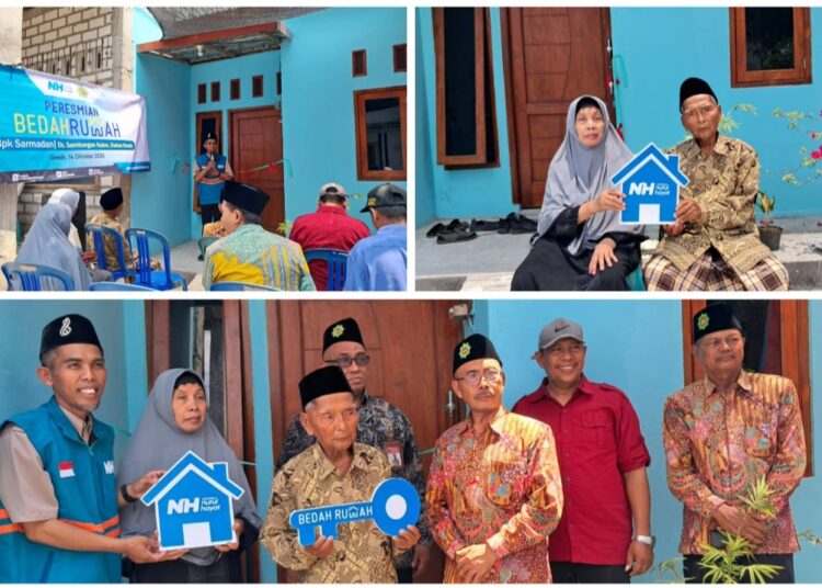 Bantuan Rumah layak huni dari BMT Mandiri Sejahtera Jawa Timur kerjasama dengan Nurul Hayat
