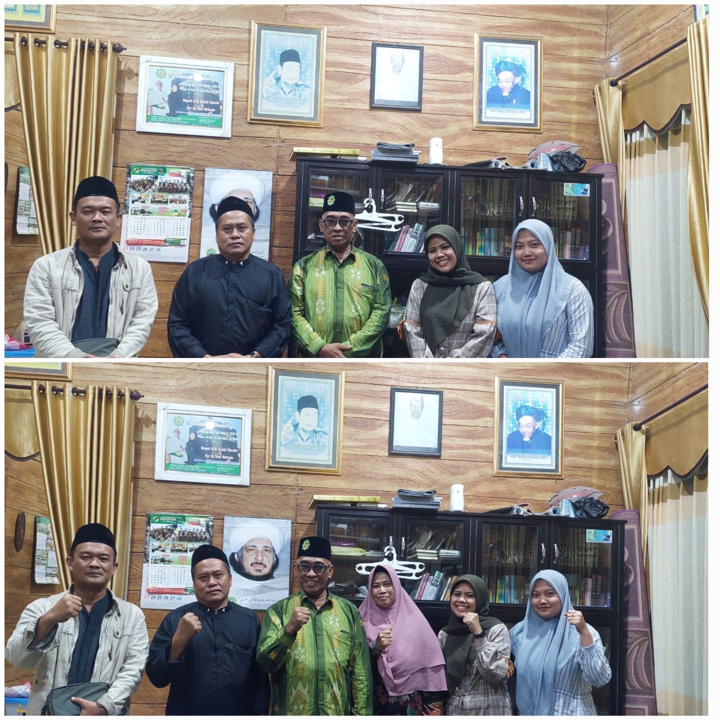 General Manager KSPPS BMT Mandiri Sejahtera Jawa Timur (Bp.H.M.Ayubi Chozin) menerima tamu Silaturrahmi dari Ketua MWC NU Ujungpangkah Gresik (Gus Nafisul Athok,M.Ag) serta Direktur Klinik Mabarrot Al Mustasyfa Ujungpangkah Gresik (Ibu Drg. Ucy Nur Hamida