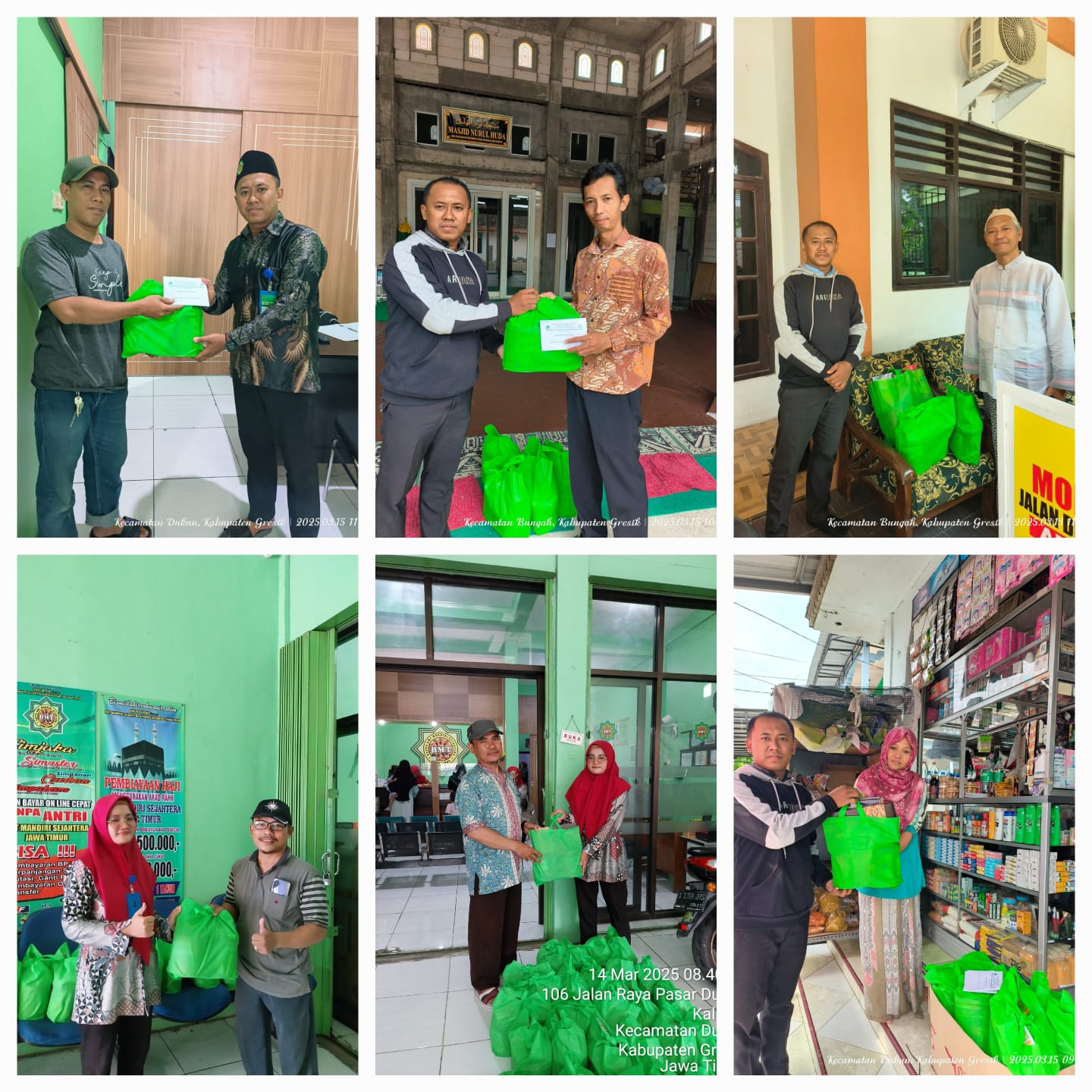 Penyerahan parsel lebaran kepada Tokoh Masyarakat Kantor Cabang Dukun