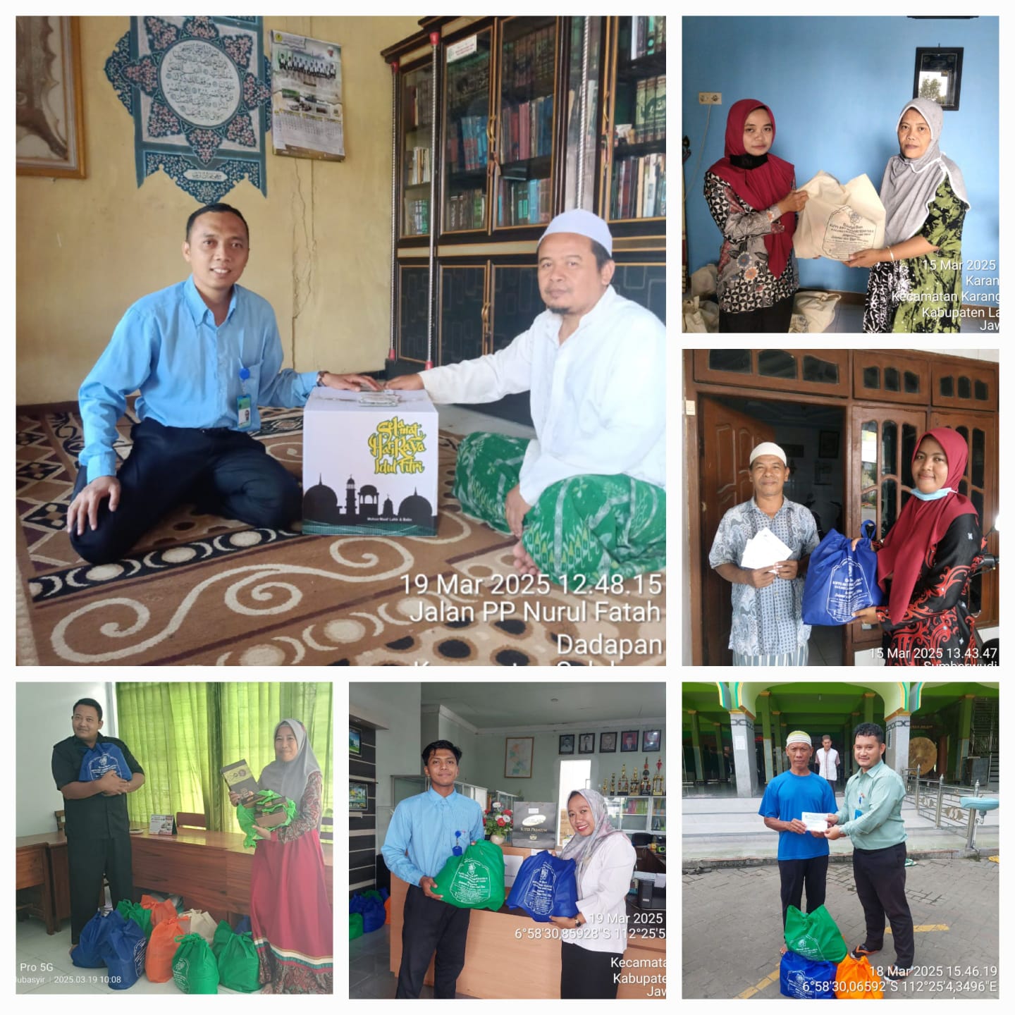 Penyerahan parsel lebaran kepada Tokoh masyarakat wilayah kantor pusat