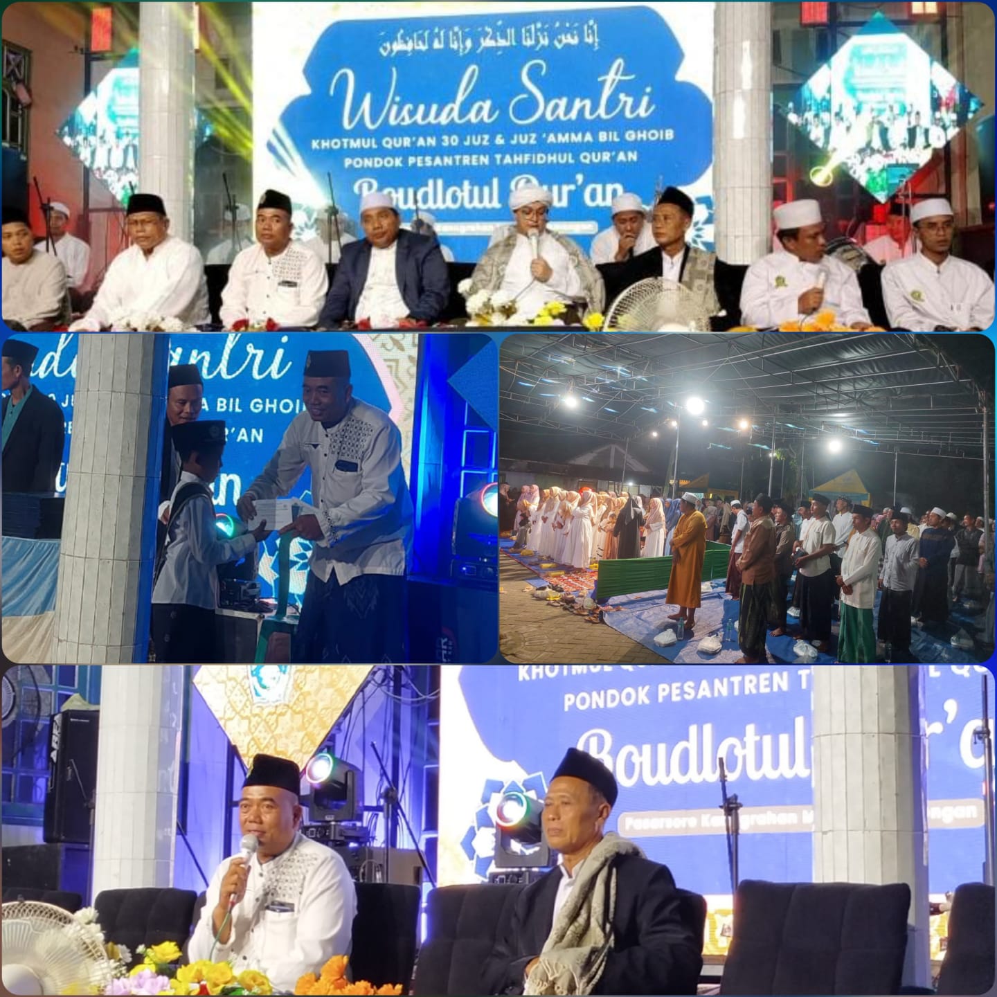 Kabag. SDI  KSPPS BMT Mandiri Sejahtera Jawa Timur (Bp.Iskan,SE) dalam Acara Wisuda Santri Khotmul Qur'an 30 Juz & Juz'amma Bil Ghoib Ponpes Tahfidzul Qur'an Roudlotul Qur'an Pasarsore Kanugrahan  Maduran Lamongan