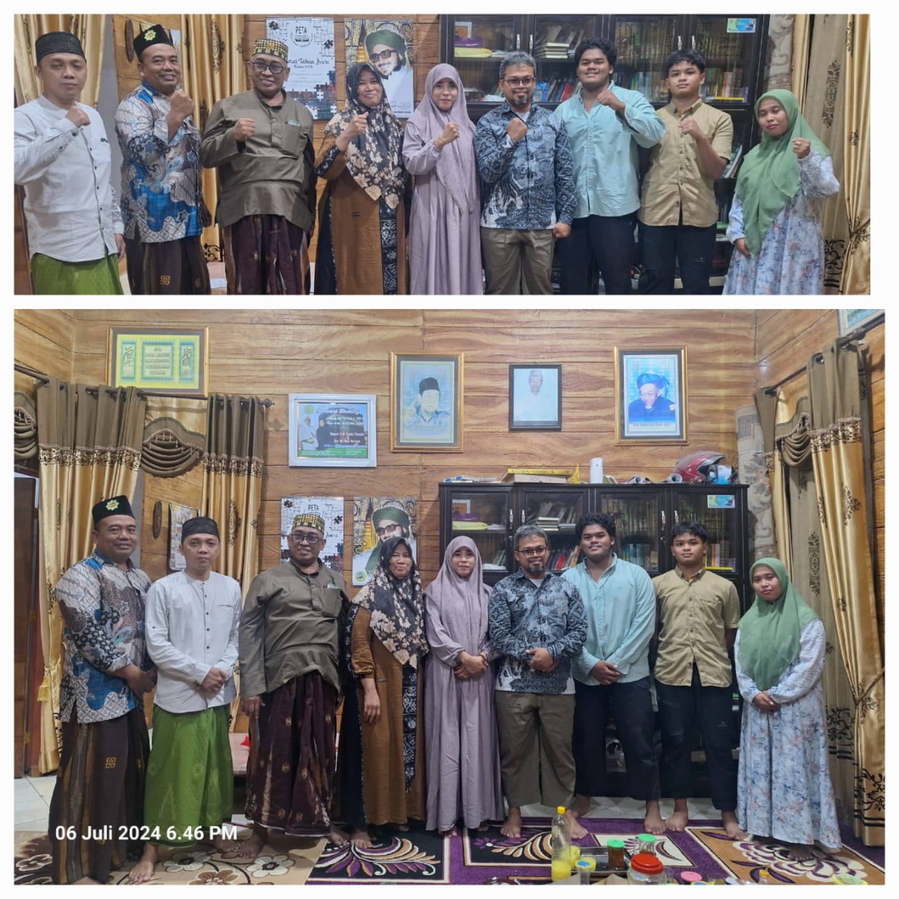 General Manager KSPPS BMT Mandiri Sejahtera Jawa Timur (Bp.H.M.Ayubi Chozin) menerima tamu silaturahmi Ust. Ahmad Muttaqin (Muthowif Jamaah Haji Plus dan Umroh KSPPS BMT Mandiri Sejahtera Jawa Timur) di Ruang Tamu KSPPS BMT Mandiri Sejahtera Jawa Timur