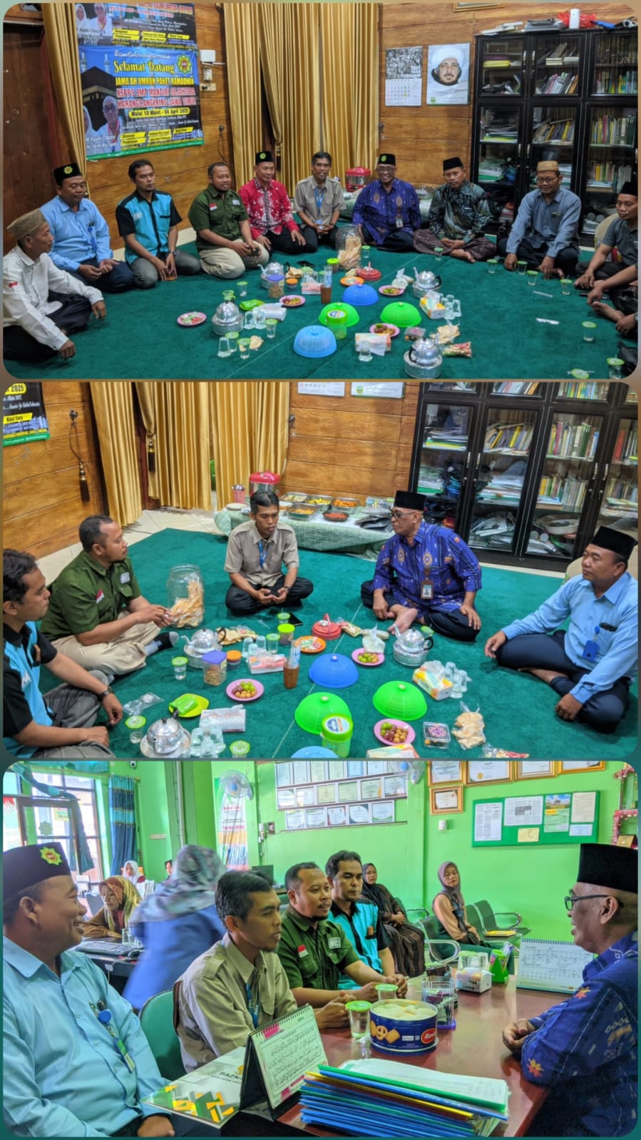 General Manager KSPPS BMT Mandiri Sejahtera Jawa Timur (Bp.H.M.Ayubi Chozin) menerima tamu silaturrahmi dari Pengurus BMT NU Kepohbaru Bojonegoro dan Nurul Hayat Gresik di ruang tamu KSPPS BMT Mandiri Sejahtera Jawa Timur