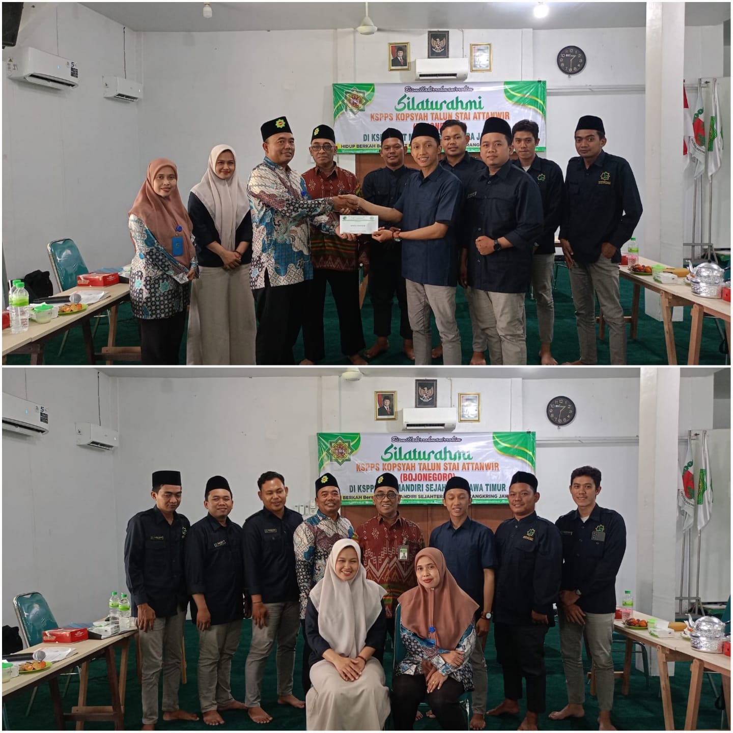 menerima tamu Silaturrahim dan Study Banding dari KOPSYAH TALUN STAI ATTANWIR di Aula Kantor Pusat KSPPS BMT Mandiri Sejahtera Jawa Timur