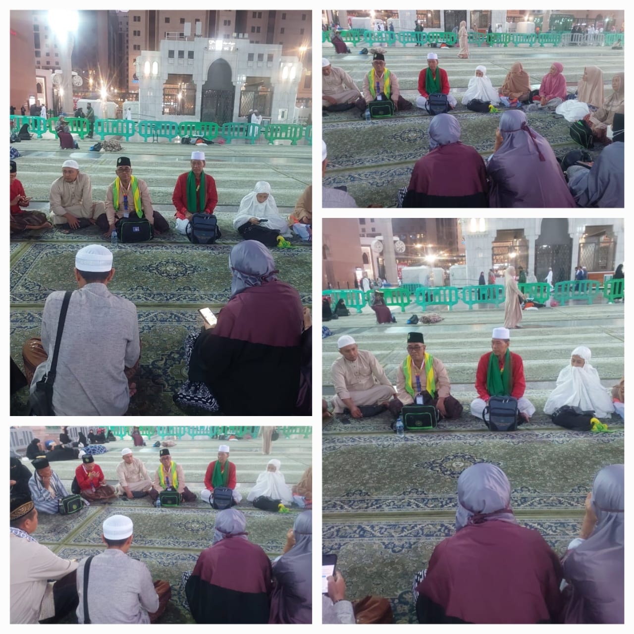 General Manager Karangcangkring Jawa Timur (H.M.Ayubi Chozin) dan Pengasuh Ponpes Matholi'ul Anwar Simo Karanggeneng Lamongan (Dr.KH.Muhid Sampur Sarja,M.Ag) bersama Jamaah Haji Plus KSPPS BMT Mandiri Sejahtera Jawa Timur   selama 9 hari di Madinah mulai 
