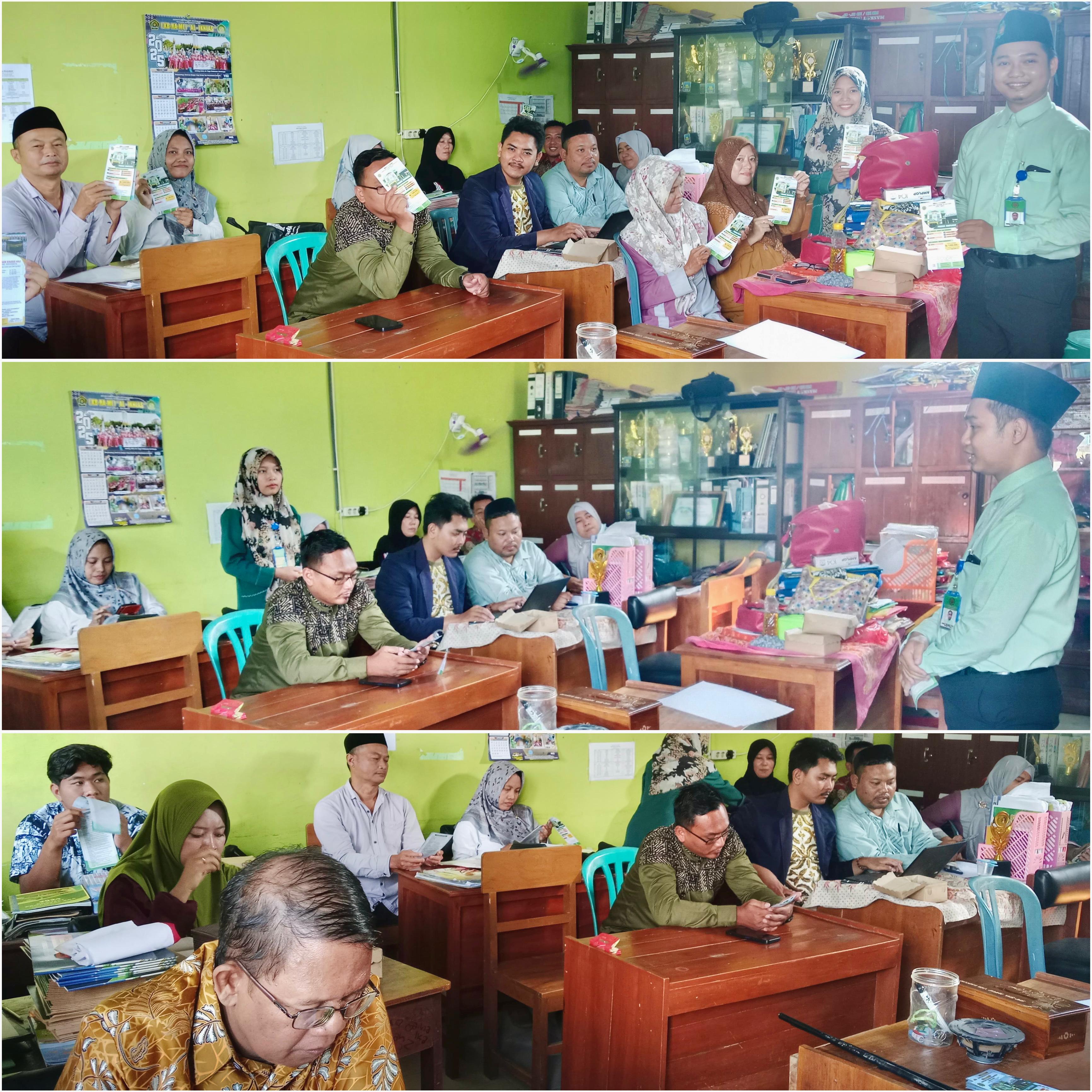 Kegiatan Sosialisasi Produk-produk dan Promosi KSPPS BMT MANDIRI SEJAHTERA KANTOR CABANG BAURENO di MI AL IKHLAS SRATUREJO BAURENO