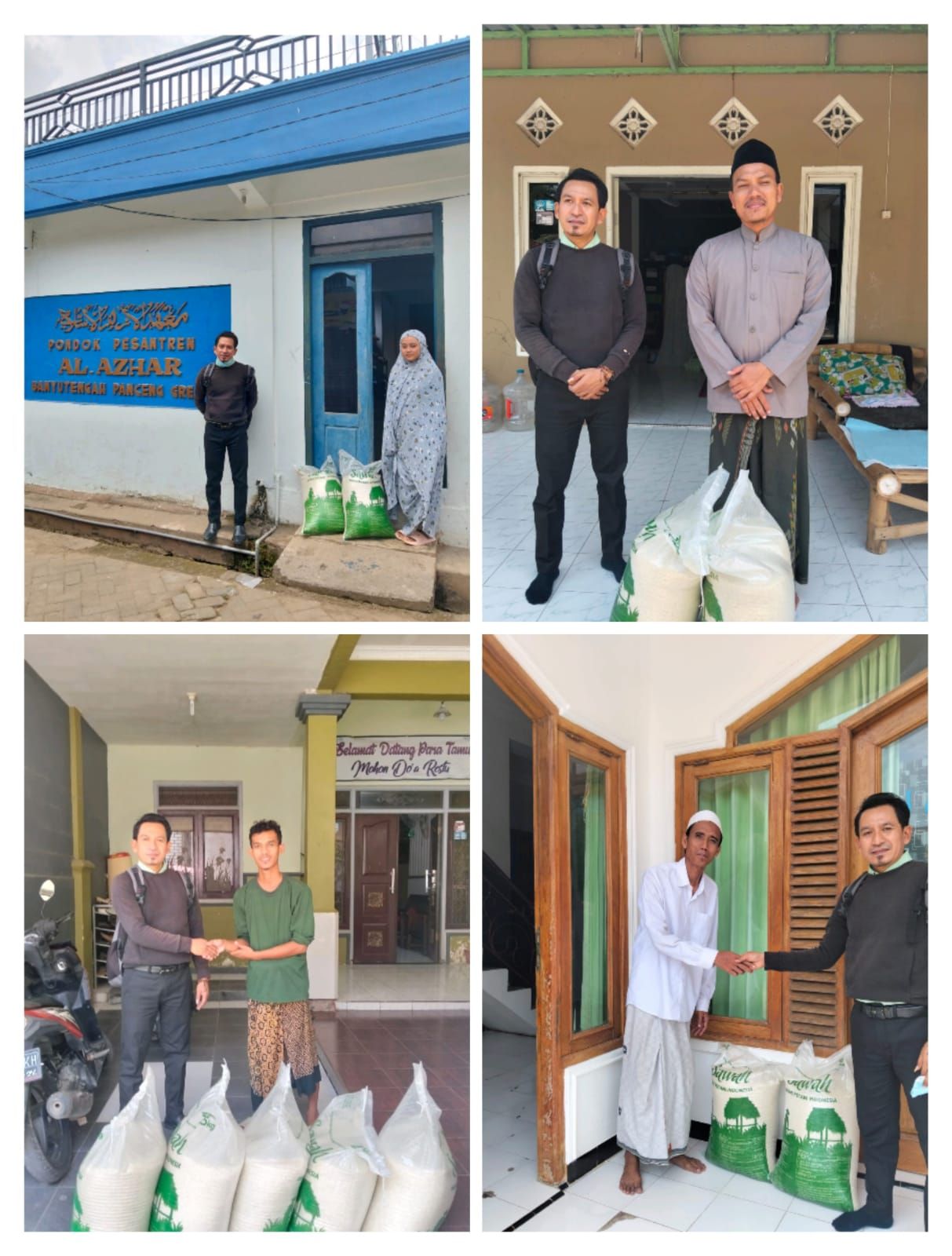 Penyerahan Beras untuk PONPES di wilayah kantor  CAMPUREJO 