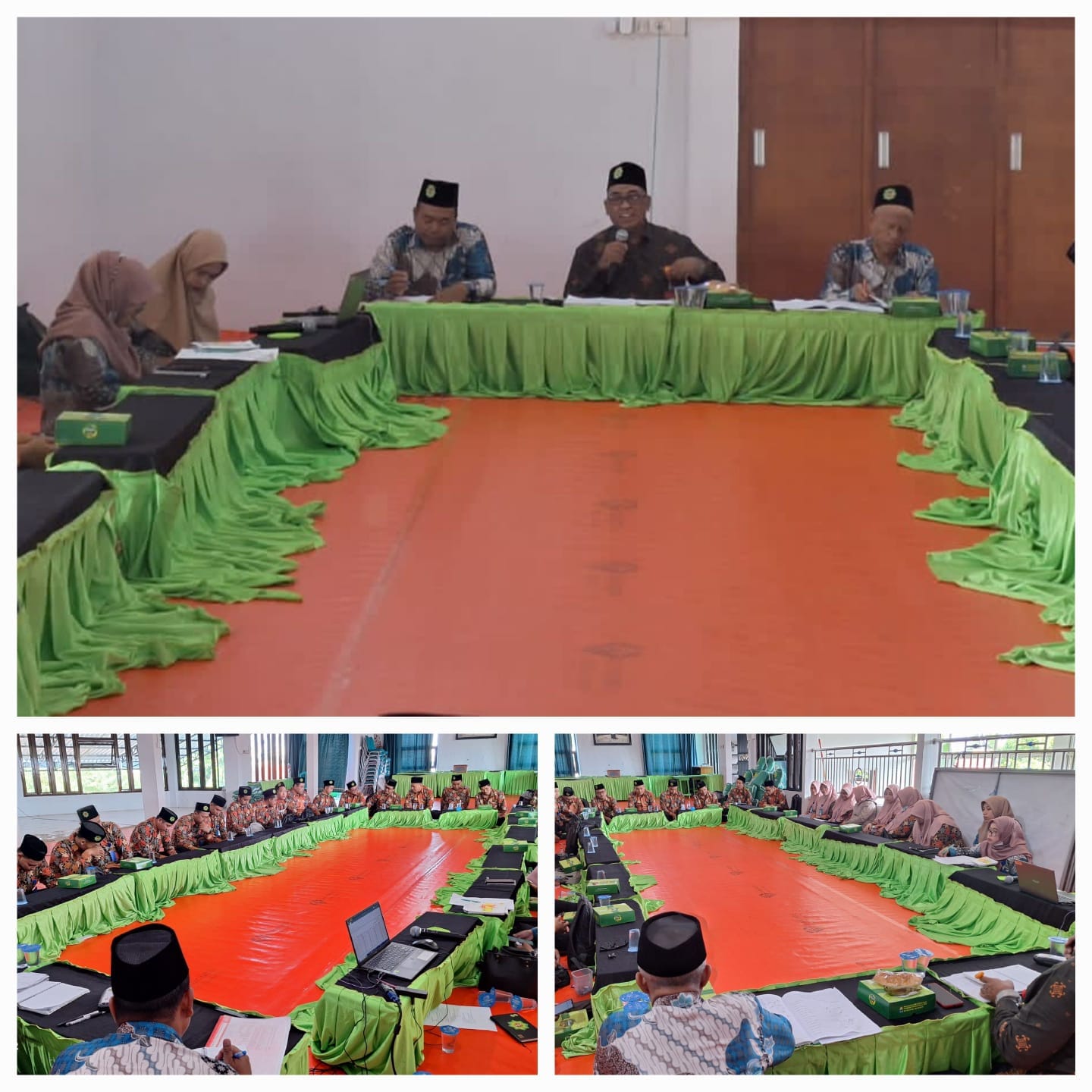 Pelaksanaan Rapat Kerja Tahun 2024 General Manager, Kabag dan Manager Cabang KSPPS BMT Mandiri Sejahtera Karangcangkring Jawa Timur di Aula Kantor Pusat KSPPS BMT Mandiri Sejahtera Karangcangkring Jawa Timur