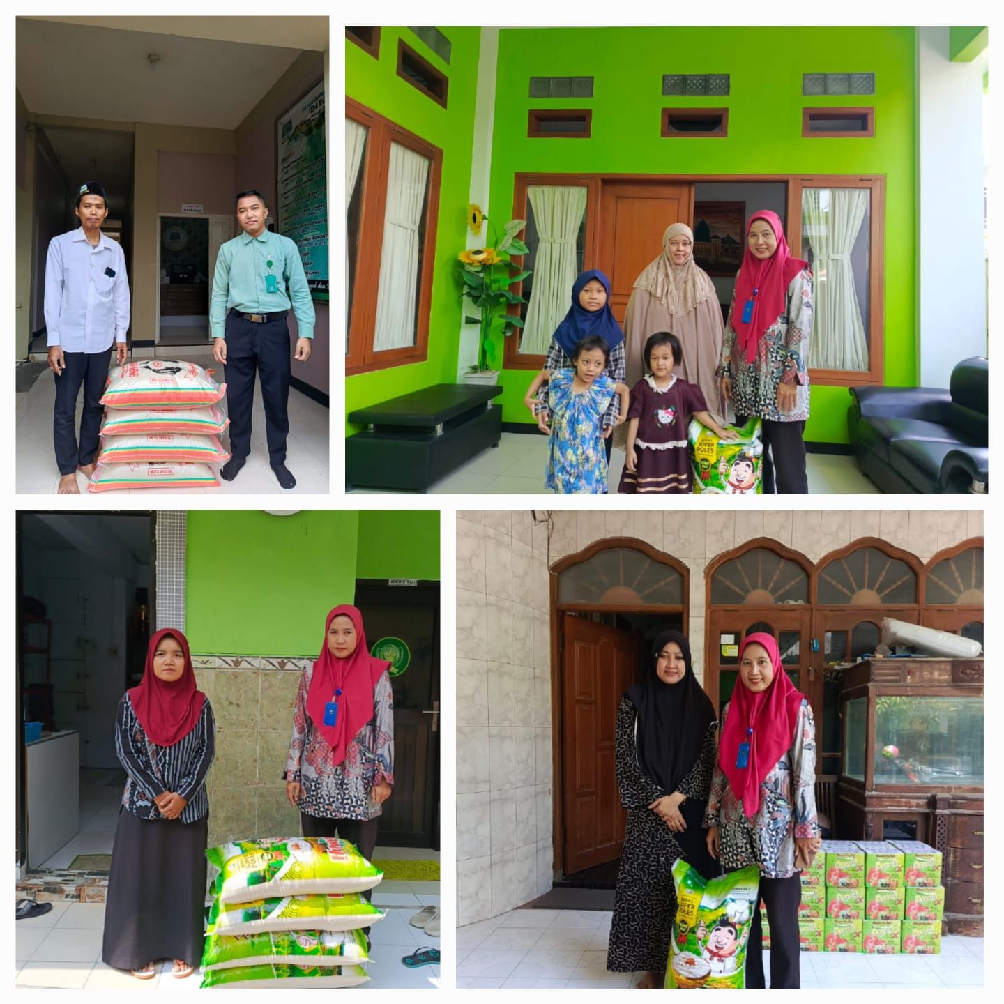 Penyerahan Beras untuk  Pondok Pesantren di sekitar wilayah kantor cabang SIDOHARJO. 