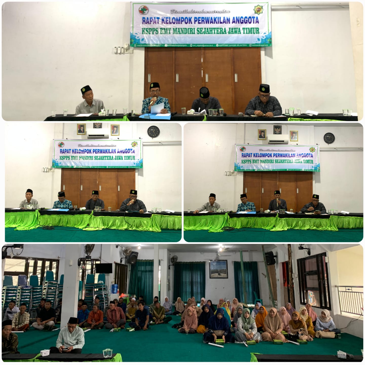  Pelaksanaan Rapat Kelompok Perwakilan Anggota KSPPS BMT Mandiri Sejahtera Jawa Timur di Aula Kantor Pusat KSPPS BMT Mandiri Sejahtera Jawa Timur. 