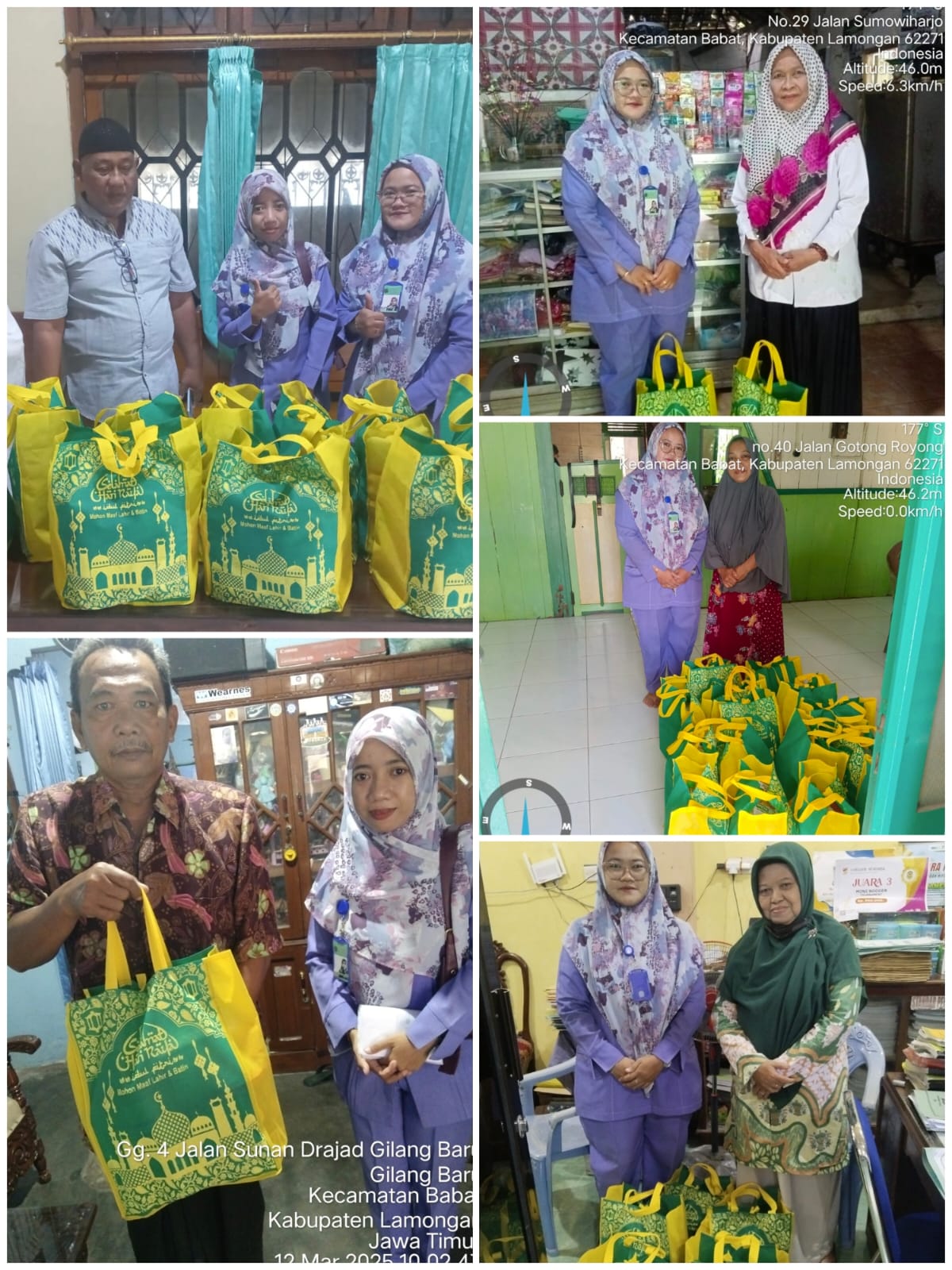 Penyerahan Parcel Lebaran untuk Guru TPQ wilayah Kantor Cab babat