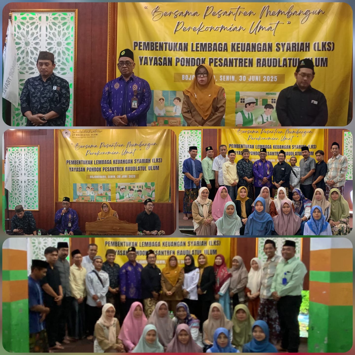 General Manager KSPPS BMT Mandiri Sejahtera Jawa Timur (Bp.H.M.Ayubi Chozin) dalam acara Pembentukan Lembaga Keuangan Syariah (LKS) Yayasan Pondok Pesantren Raudlatul Ulum Bojonegoro , Senin, 30 Juni 2025