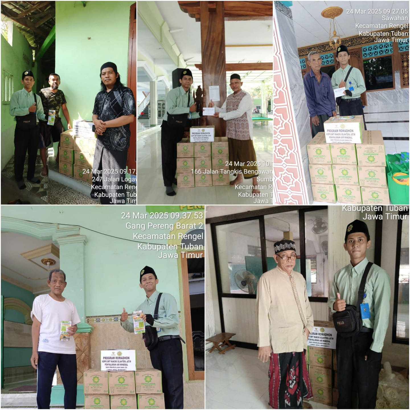  Penyaluran air mineral untuk masjid dan musholla sekitar wilayah Kantor Cabang RENGEL