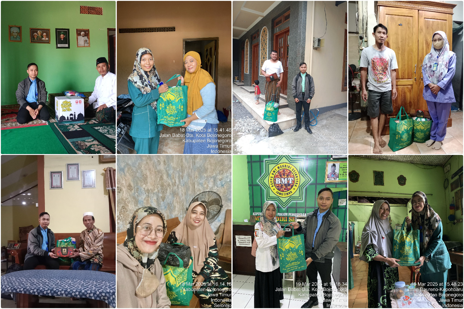  Penyerahan Parcel Lebaran untuk Tokoh Masyarakat wilayah Kantor Cab.Baureno 