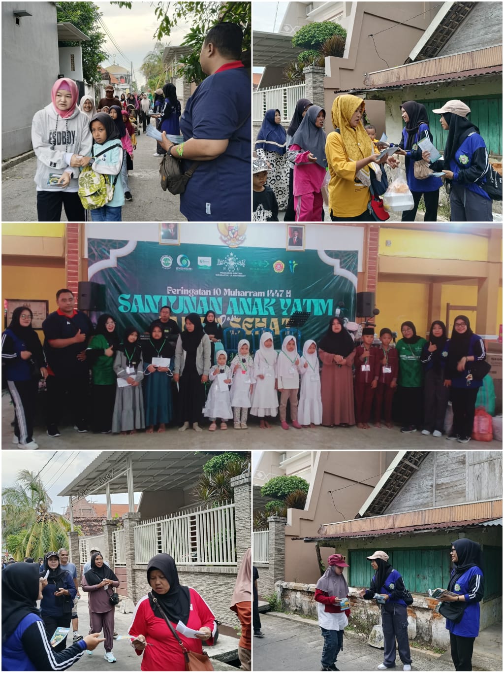 Kegiatan promosi KSPPS BMT MANDIRI SEJAHTERA KANTOR CABANG BABAT dalam acara Peringatan 10 Muharram 1447 H SANTUNAN ANAK YATIM Dan JALAN SEHAT