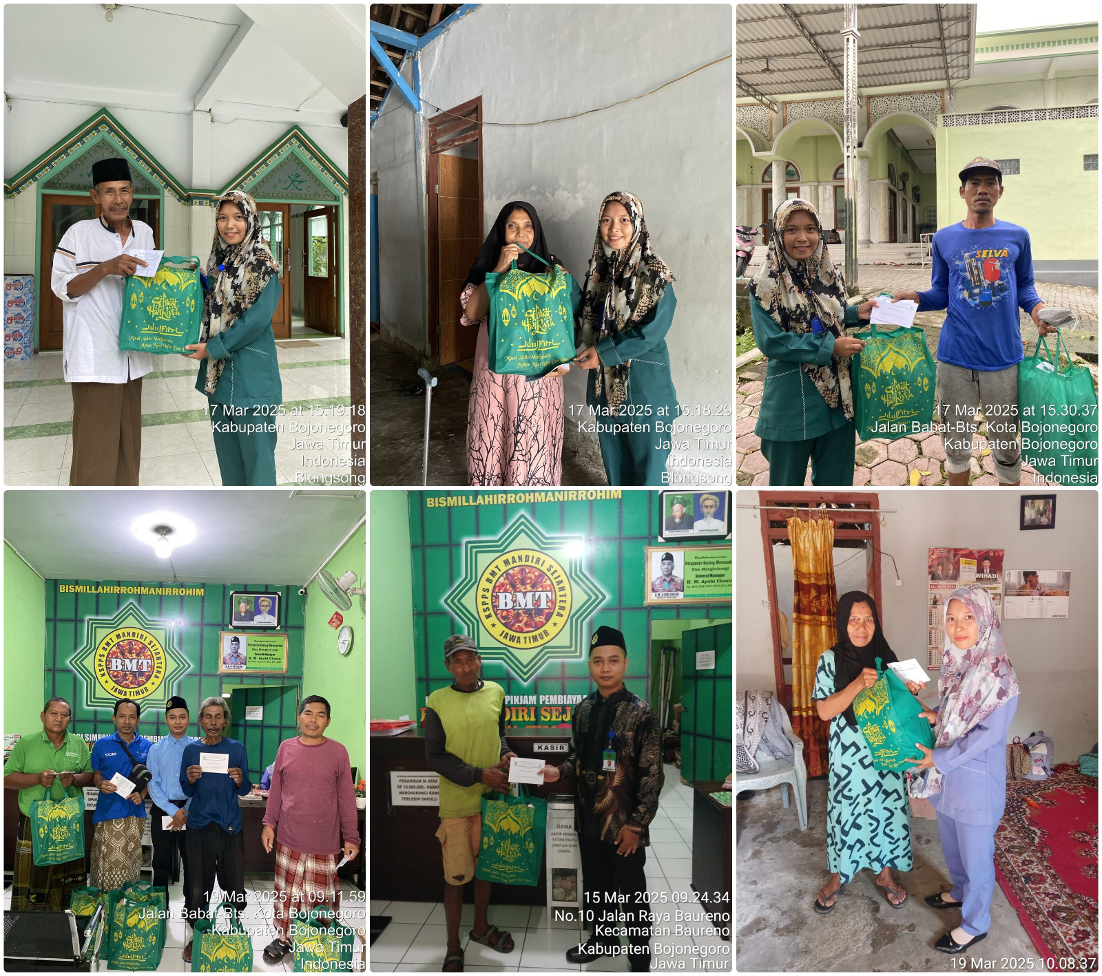  Penyerahan Parcel Lebaran untuk Marbot dan Muadzin wilayah Kantor Cab.Baureno 