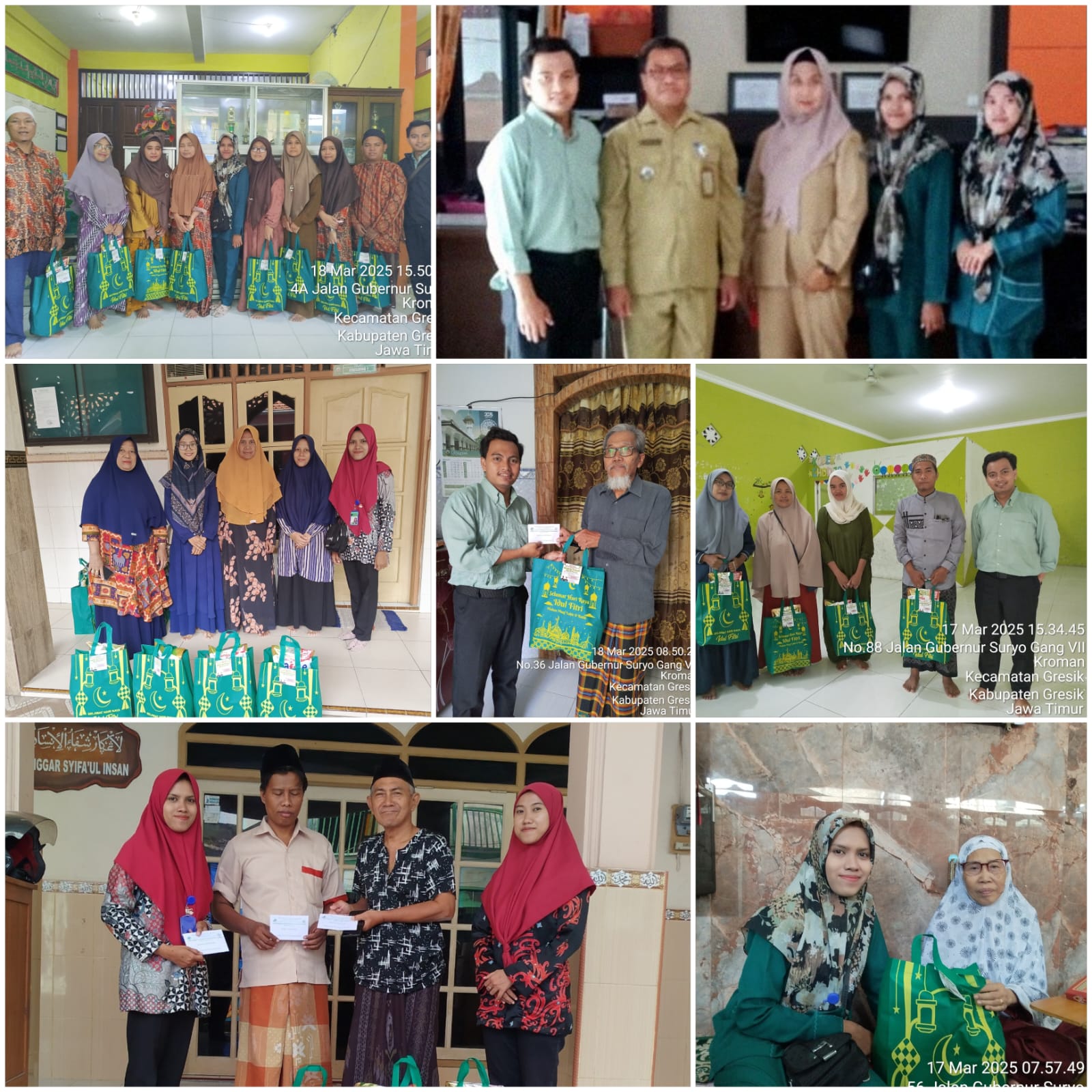 Penyerahan parsel lebaran kepada Tokoh Masyarakat Kantor Cabang Tlogopojok