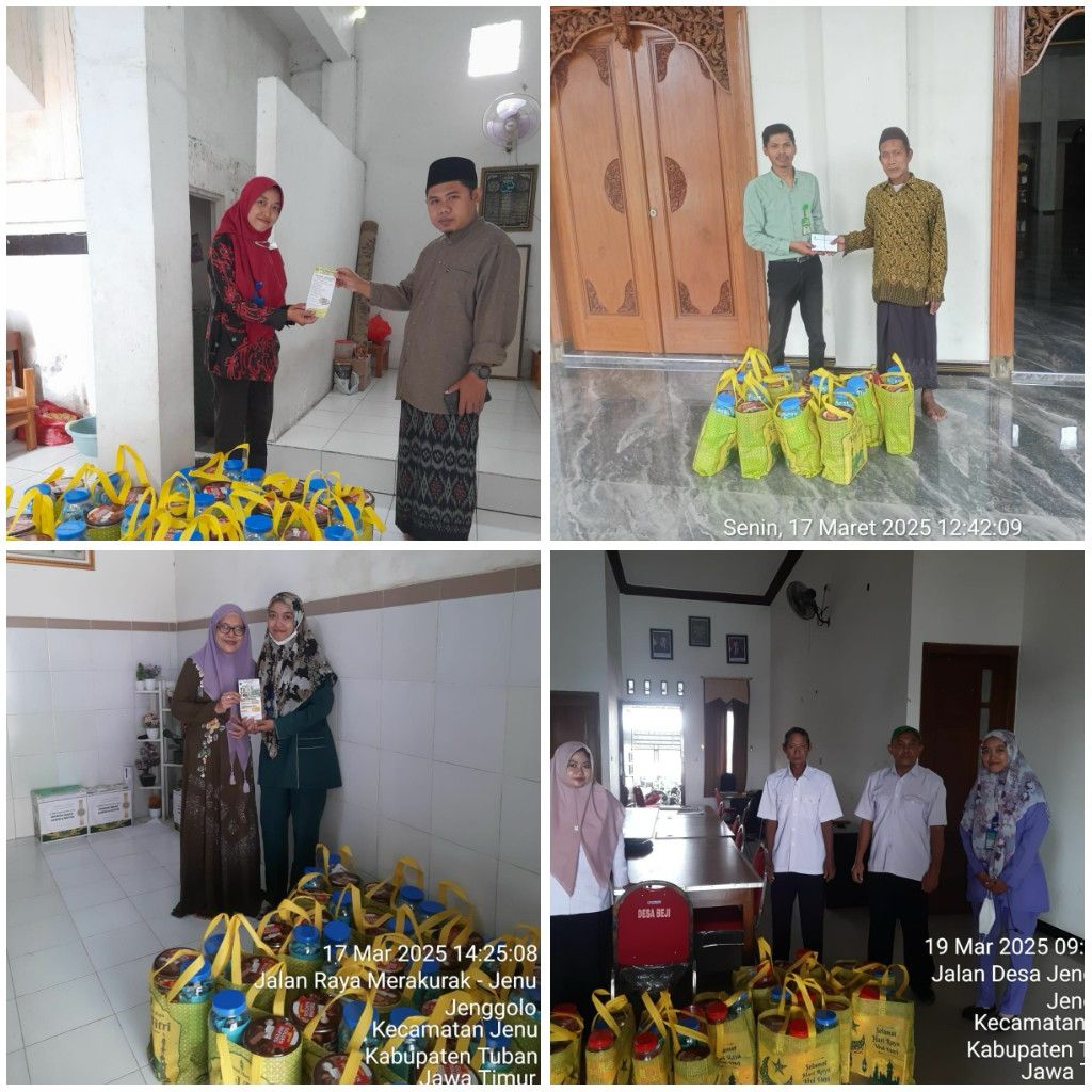 Penyerahan parsel lebaran kepada Tokoh Masyarakat Kantor Cabang Jenu