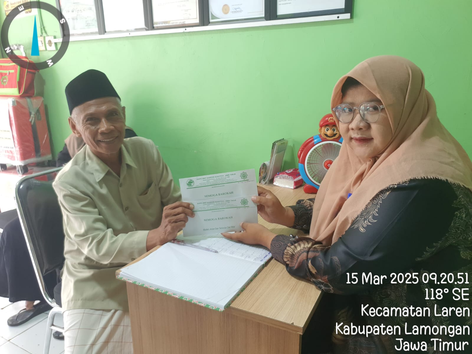 Penyerahan Bantuan untuk Mushollah Al Munawwaroh dan Madin & Tpq nurul islamiyah Waringinanom Pringgoboyo.