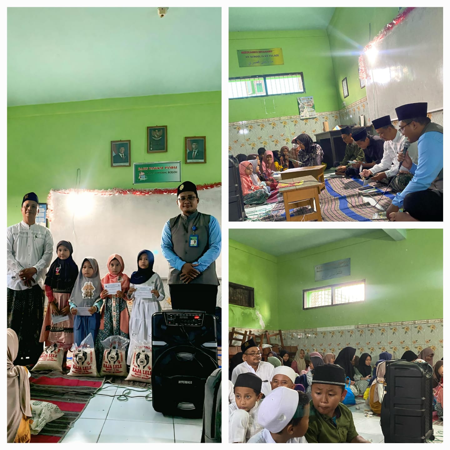 BMT Mandiri Sejahtera Cabang Balongpanggang ikut berpartisipasi dalam penutupan pondok romadhon dan Santunan anak yatim di yayasan MI Asyafi'iyah Pucung Balongpanggang Gresik