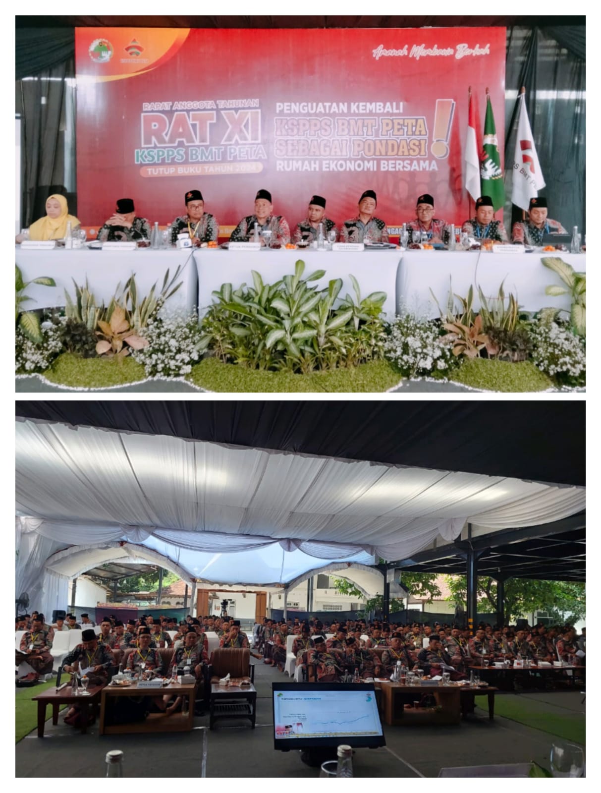 General Manager KSPPS BMT Mandiri Sejahtera Jawa Timur sekaligus Pengawas KSPPS BMT Peta Tulungagung (Bp.H.M.Ayubi Chozin) dalam  acara RAT KSPPS BMT PETA TULUNGAGUNG tahun buku 2024 Kamis, 06 Februari 2025 di Cafe Halte Jl.KH. Wachid Hasyim No.6 Tulungag