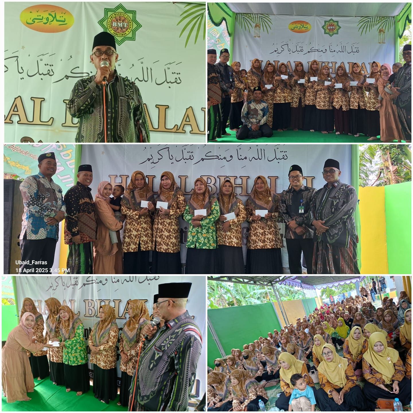 General Manager KSPPS BMT Mandiri Sejahtera Jawa Timur (Bp.H.M.Ayubi Chozin) dalam acara Halal Bihalal Guru Pecinta Al Qur'an Tilawati Cabang Gresik dan Penyerahan Hadiah kepada Guru Tilawati Tadarus Al Qur'an Khatam 4 sampai 10 kali di Bulan Ramadhan di 