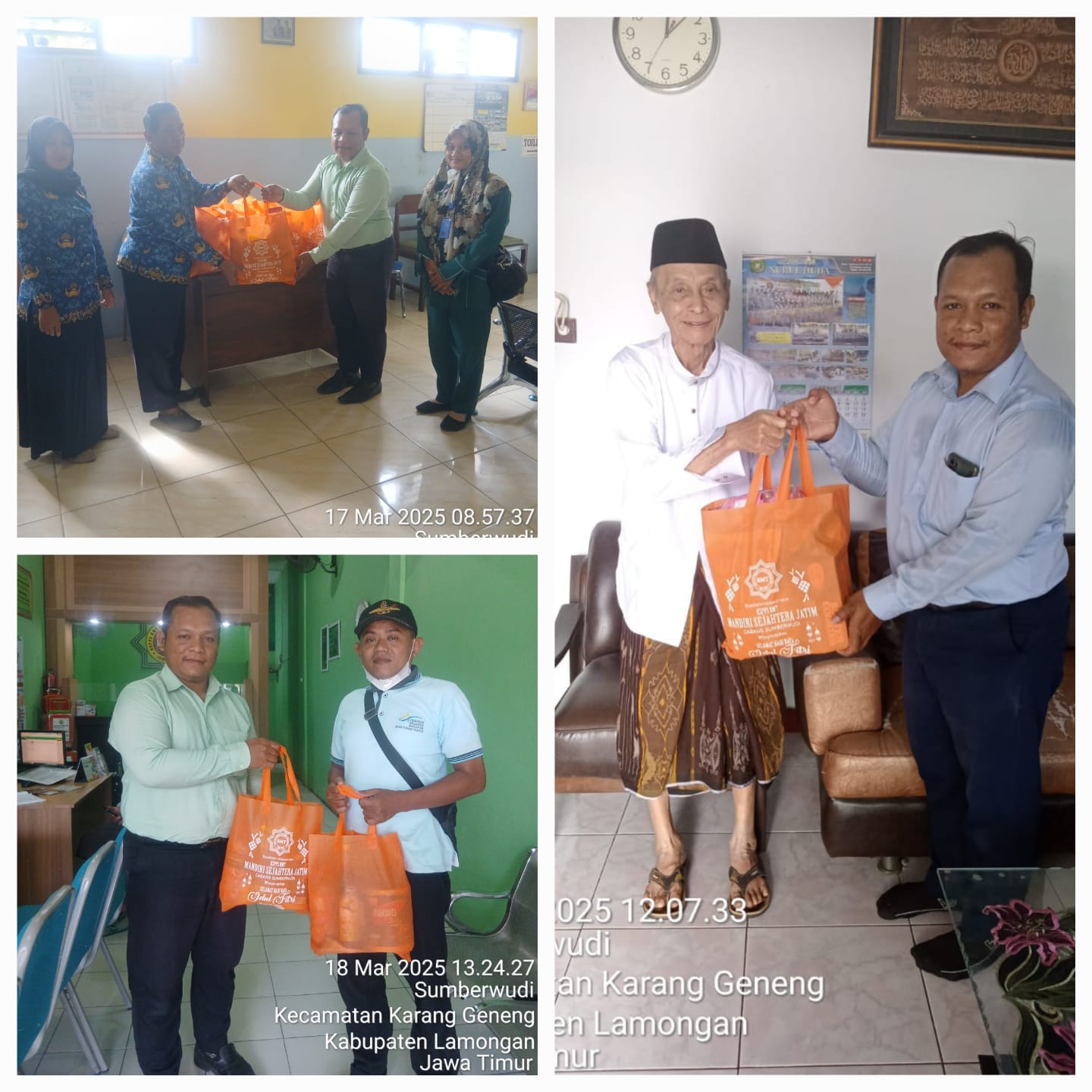  Penyerahan Parcel Lebaran untuk Tokoh Masyarakat wilayah Kantor Cab. Sumberwudi