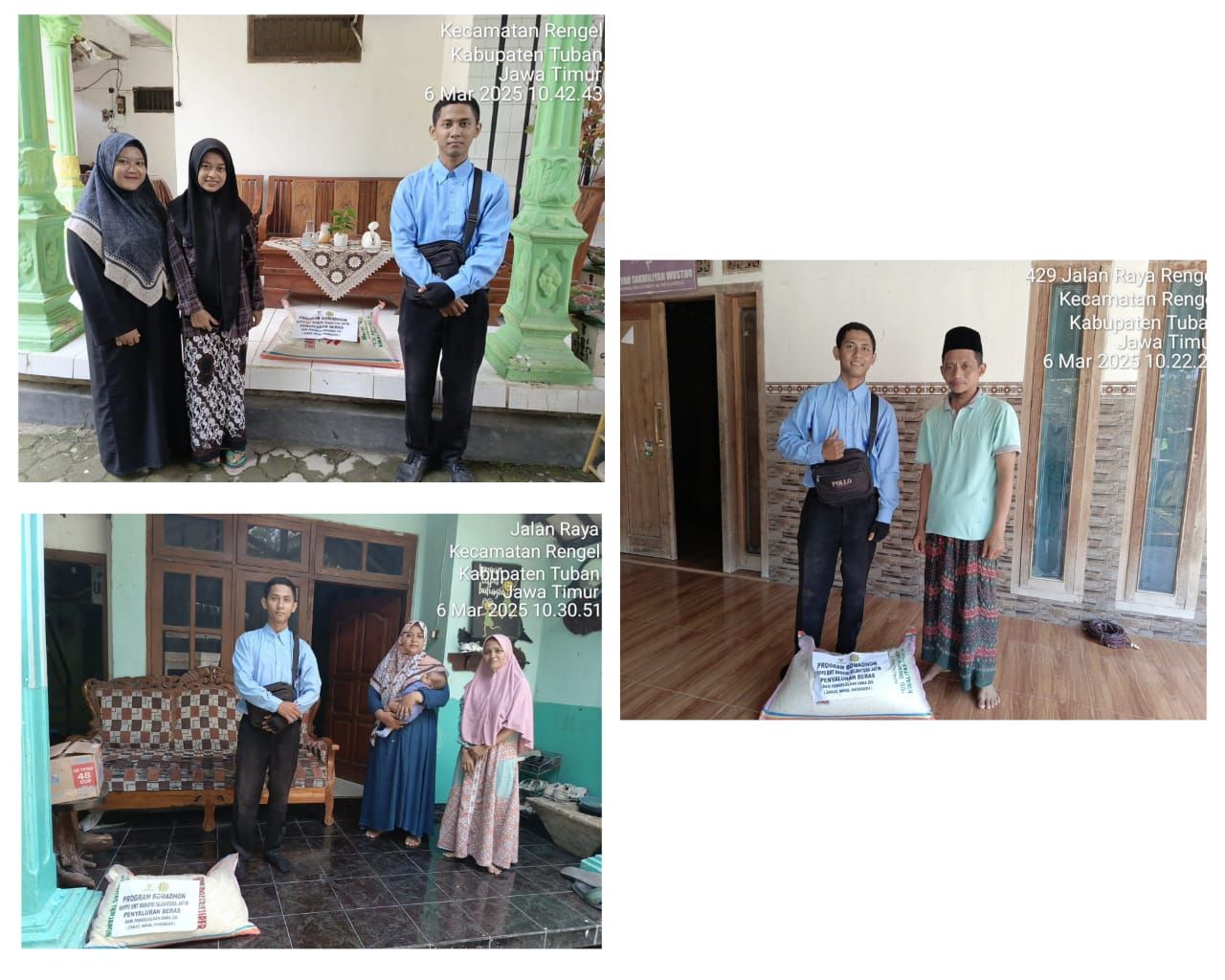 Penyerahan Beras untuk Pondok Pesantren di wilayah kantor Rengel.