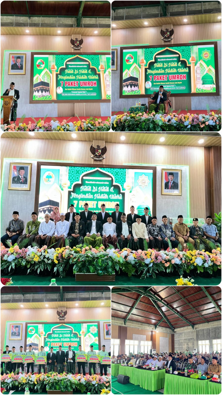 Acara Halal bihalal & Pengundian Hadiah Utama 7 Paket Umroh tahun 2026 KSPPS BMT Mandiri Sejahtera Jawa Timur dan Ceramah oleh Bp.KH. Nur Muhammad Habibillah, M.Pd.I dari Jombang di Aula Gedung ZISWAF KSPPS BMT Mandiri Sejahtera Jawa Timur. Selasa, 14 Apr