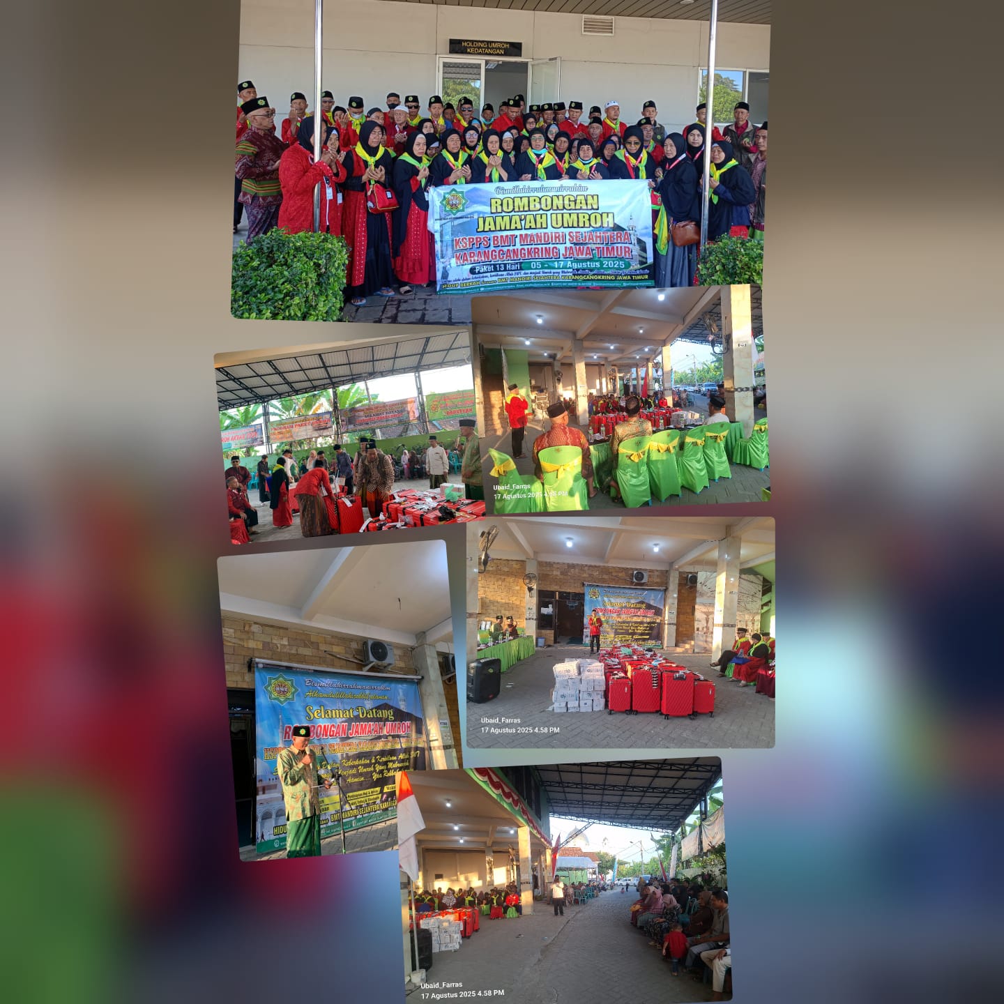  Prosesi Kepulangan 58 Jamaah Umroh KSPPS BMT Mandiri Sejahtera Jawa Timur Paket 13 Hari (05 - 17 Agustus 2025) di Bandara Juanda Surabaya dan Halaman Kantor Pusat KSPPS BMT Mandiri Sejahtera Jawa Timur