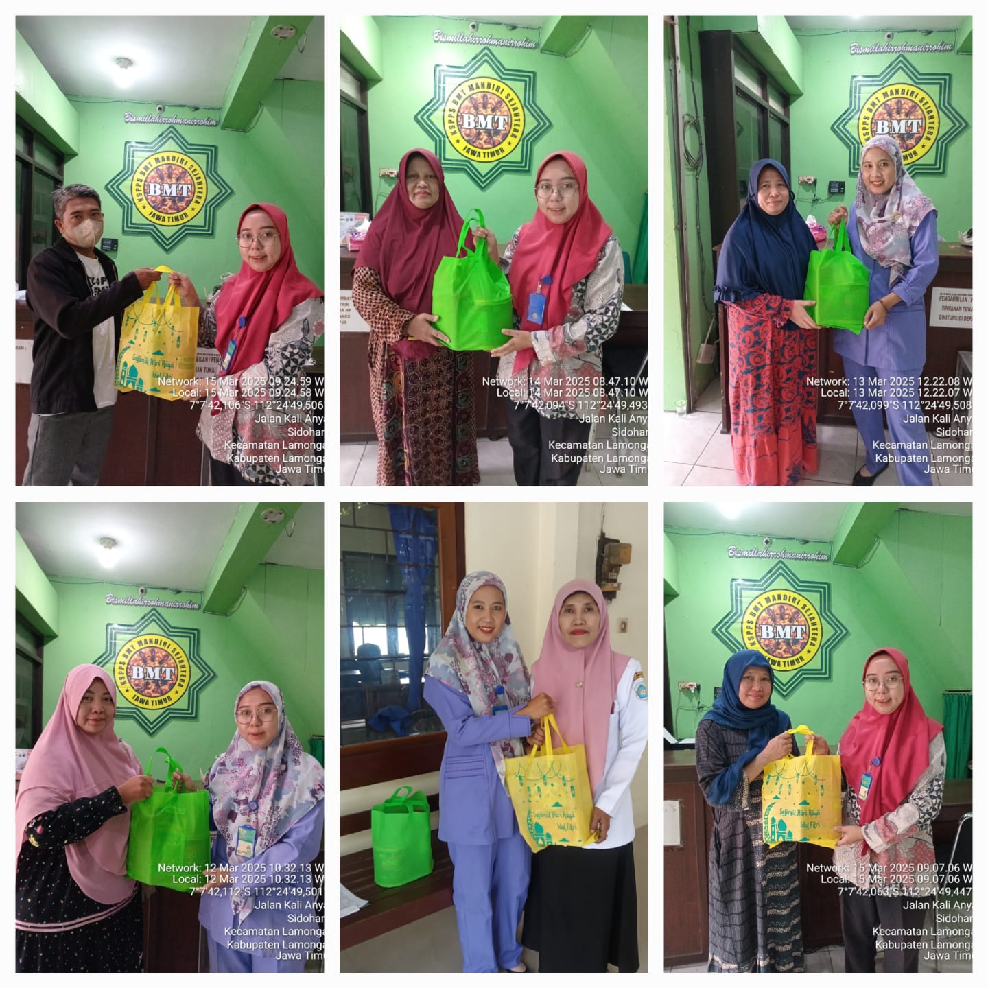  Penyerahan Parcel Lebaran untuk Tokoh Masyarakat wilayah Kantor Cab. Sidoharjo