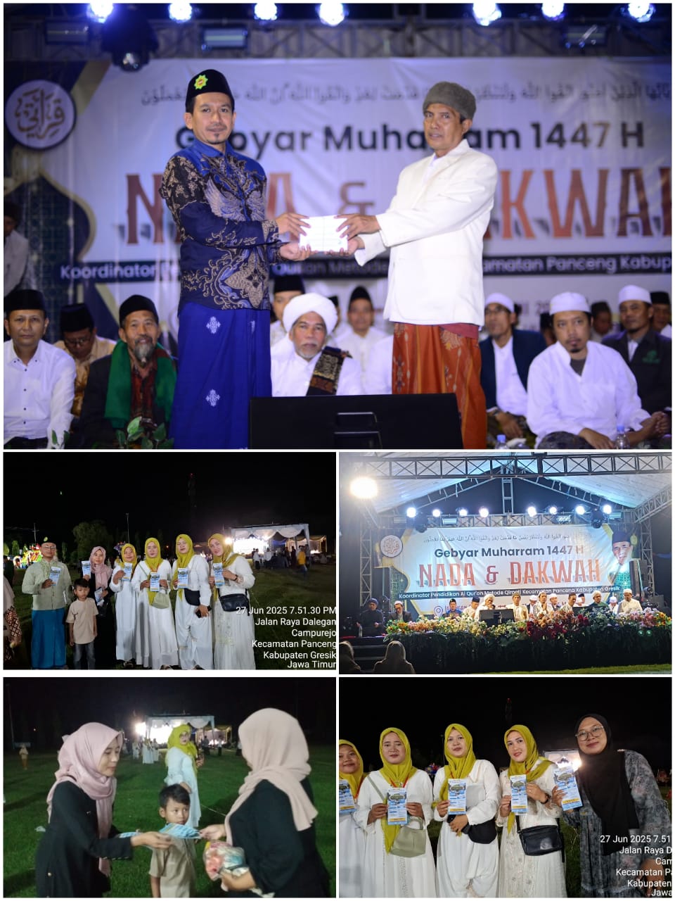 Kegiatan Partisipasi dan promosi BMT Mandiri Sejahtera Cabang Campurejo dalam acara gebyar muharrom 1447 H dan santunan anak yatim Desa  Dalegan Panceng Gresik.