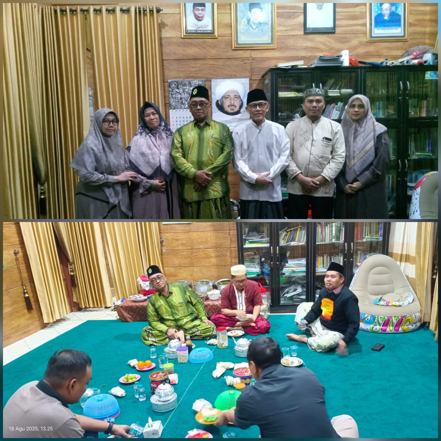 General Manager KSPPS BMT Mandiri Sejahtera Jawa Timur ( Bpk. H.M. Ayubi Chozin ) menerima tamu silaturrahmi dari Pengasuh Ponpes Nurul Falah Jl. Ketintang Timur Surabaya dan Penyusun Buku Tilawati (Bpk.Drs.KH.Ali Muaffa,M.Ag) dan Ketua KSPPS BMT NU Ngase