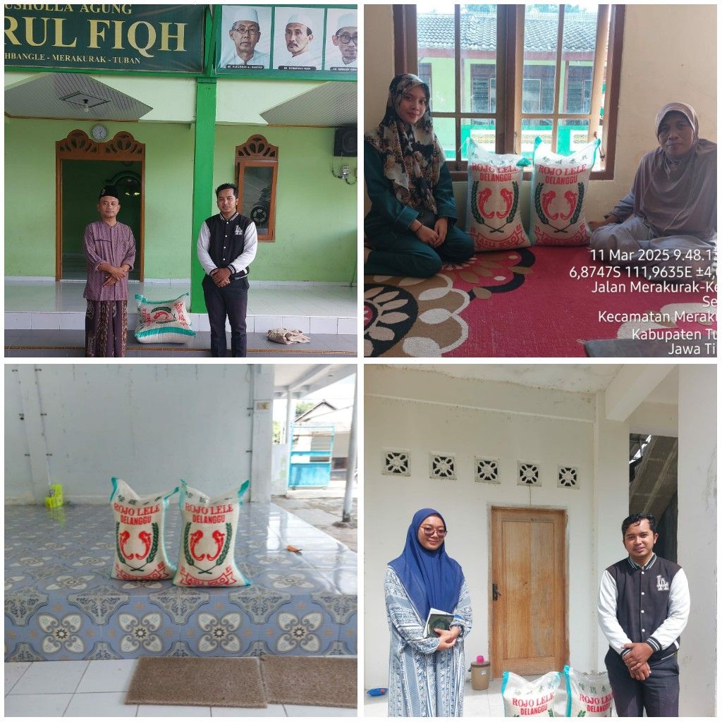 Penyerahan Beras untuk  Pondok Pesantren di sekitar wilayah kantor cabang MERAKURAK. 