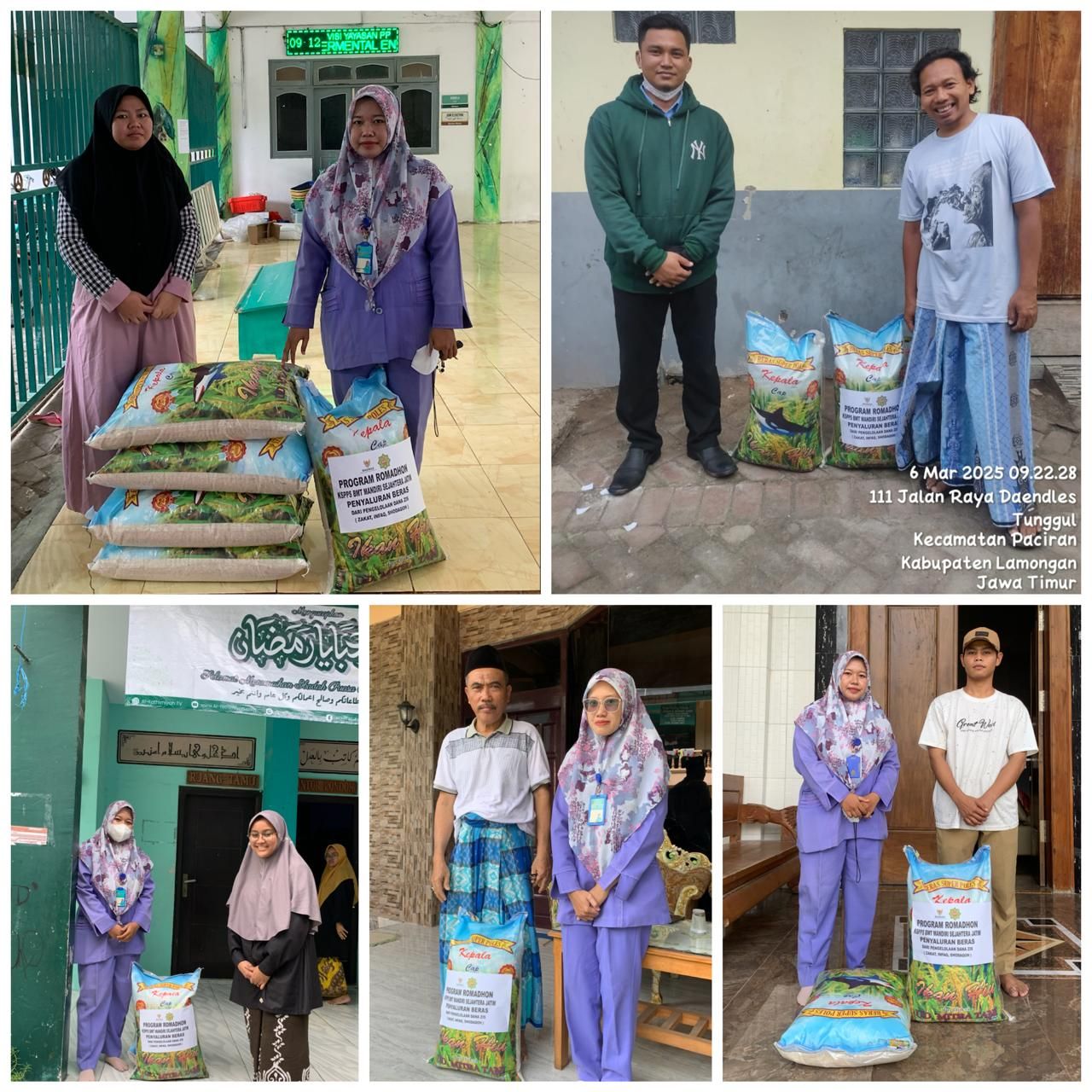 Penyerahan Beras untuk Ponpes di wilayah kantor Kranji. Semoga Bermanfaat dan membawa Keberkahan