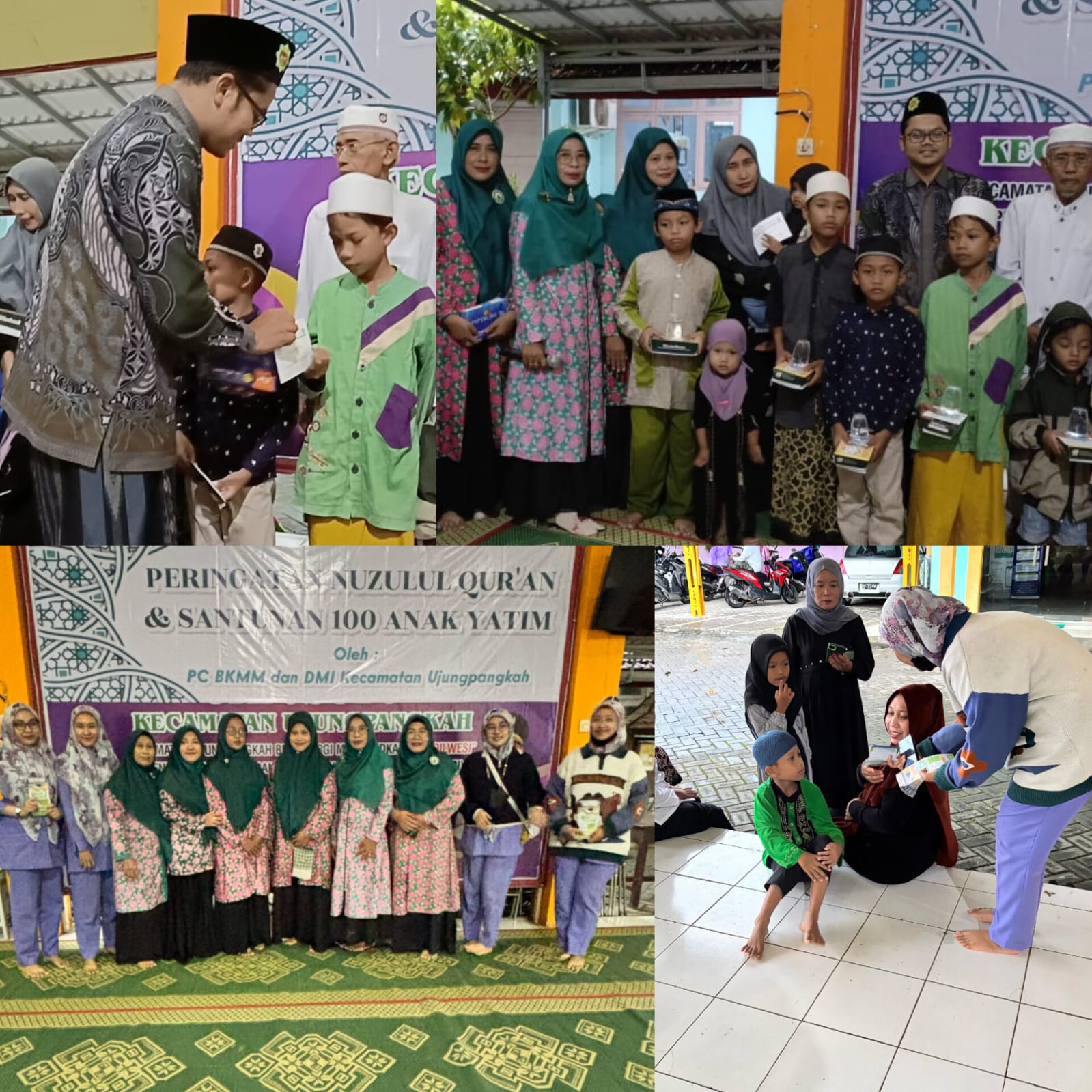 BMT MANDIRI SEJAHTERA CAB SEKAPUK ikut berpartisipasi dalam kegiatan Peringatan Nuzulul Quran dan Santunan anak yatim oleh PC BKMM-DMI Ujungpangkah Gresik