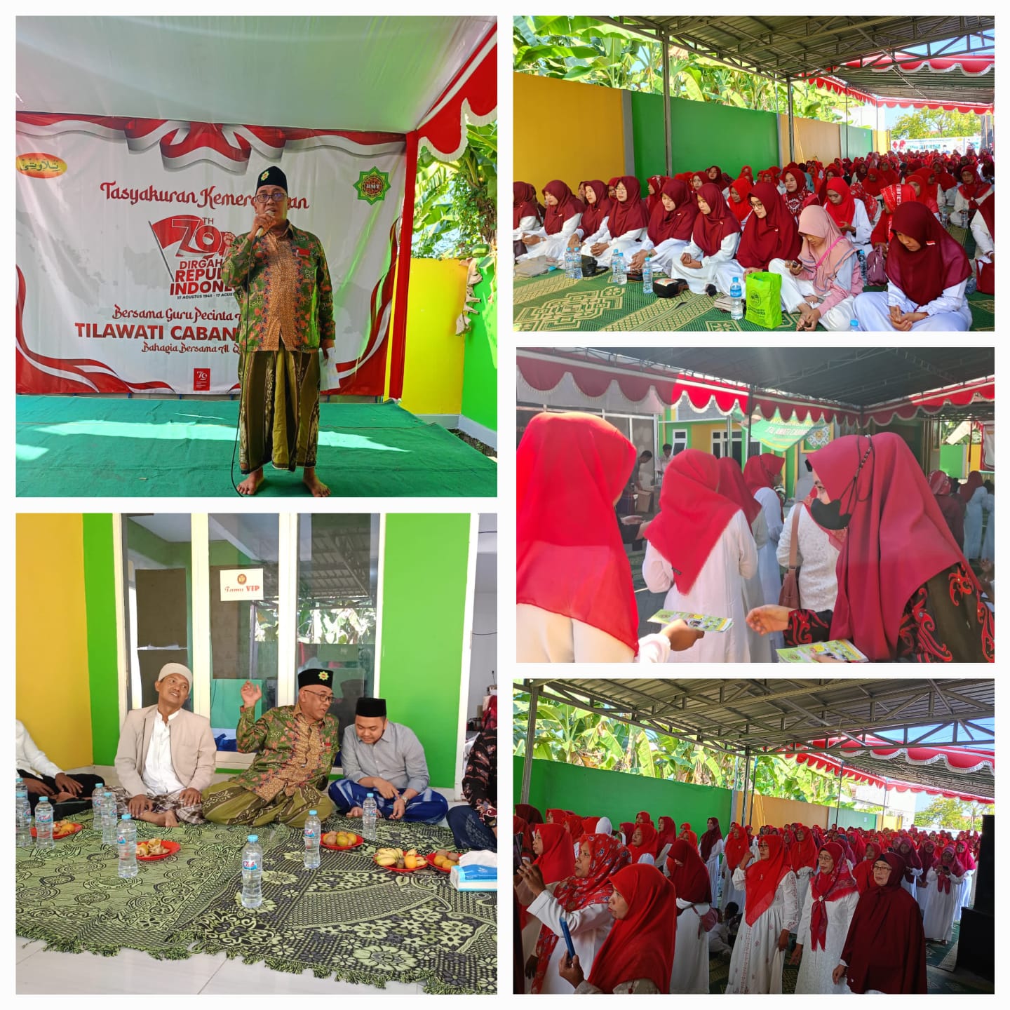 General Manager KSPPS BMT Mandiri Sejahtera Jawa Timur (Bp.H.M.Ayubi Chozin) dalam acara Tasyakuran Kemerdekaan Republik Indonesia Ke 79 Guru Pecinta Al Qur'an Tilawati Cabang Gresik di TPQ Saifullah Pangkahwetan Ujungpangkah Gresik