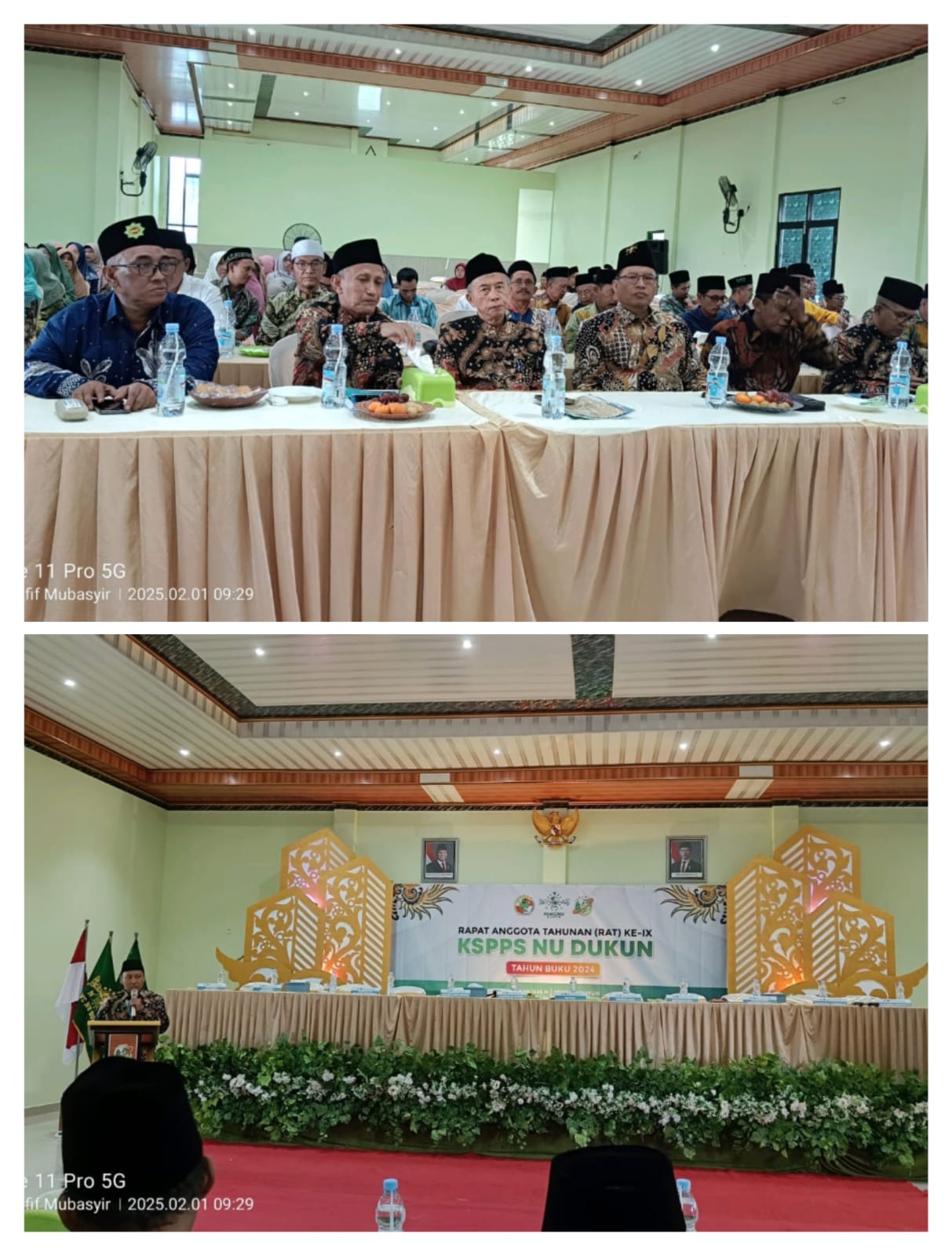 General Manager KSPPS BMT Mandiri Sejahtera Jawa Timur (Bp.H.M.Ayubi Chozin) saat menghadiri acara RAT KSPPS NU DUKUN tahun buku 2024 di Aula MWC NU DUKUN, Sabtu, 01 Februari 2025