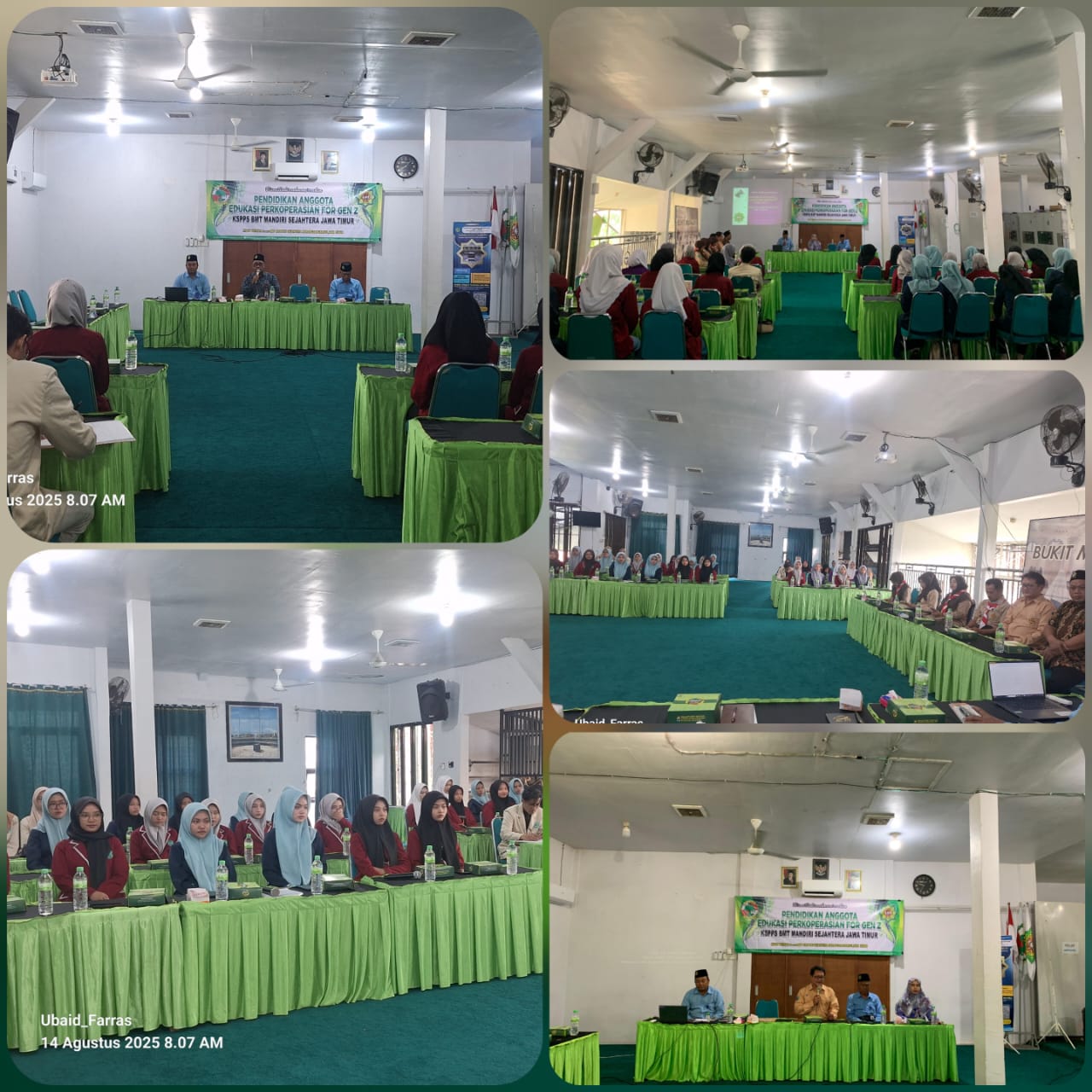 Pelaksanaan kegiatan Pendidikan Anggota Tahun Buku 2025 Edukasi Perkoperasian For Gen Z serta Pembekalan dan Pengenalan Produk KSPPS BMT Mandiri Sejahtera Jawa Timur bagi Siswa Siswi Prakerin  di Aula Kantor Pusat KSPPS BMT Mandiri Sejahtera Jawa Timur