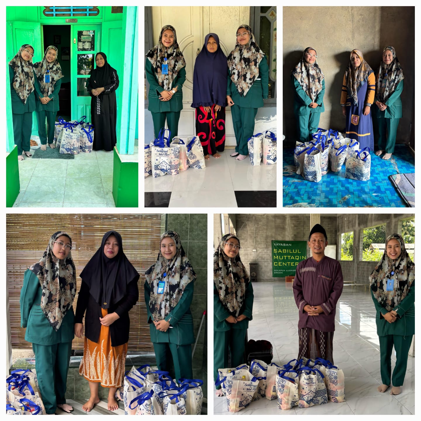 Penyerahan parsel lebaran kepada Tokoh Masyarakat dan Marbot muadzin wilayah kerja kantor cabang SEKAPUK